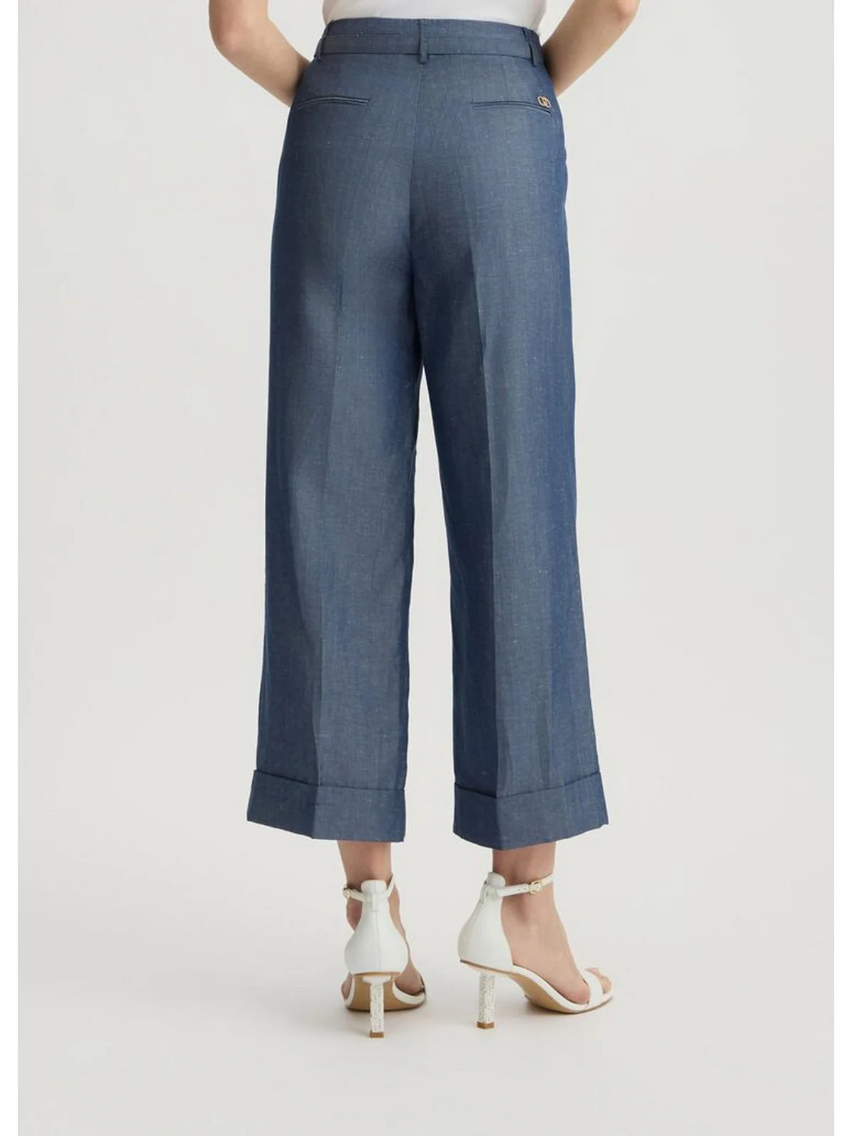 LIU JO WHITE Pantalone Donna  WA5132T4818 09481 Blu - Image 5