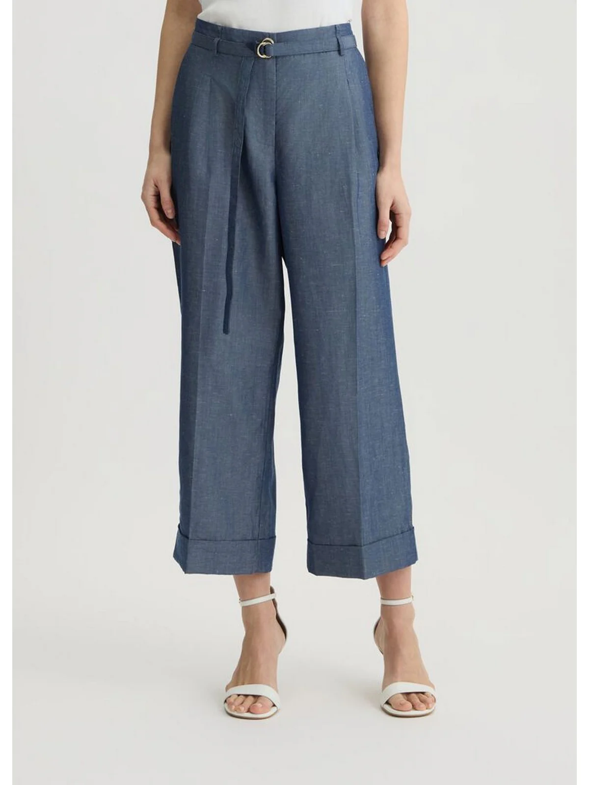 LIU JO WHITE Pantalone Donna  WA5132T4818 09481 Blu - Image 6