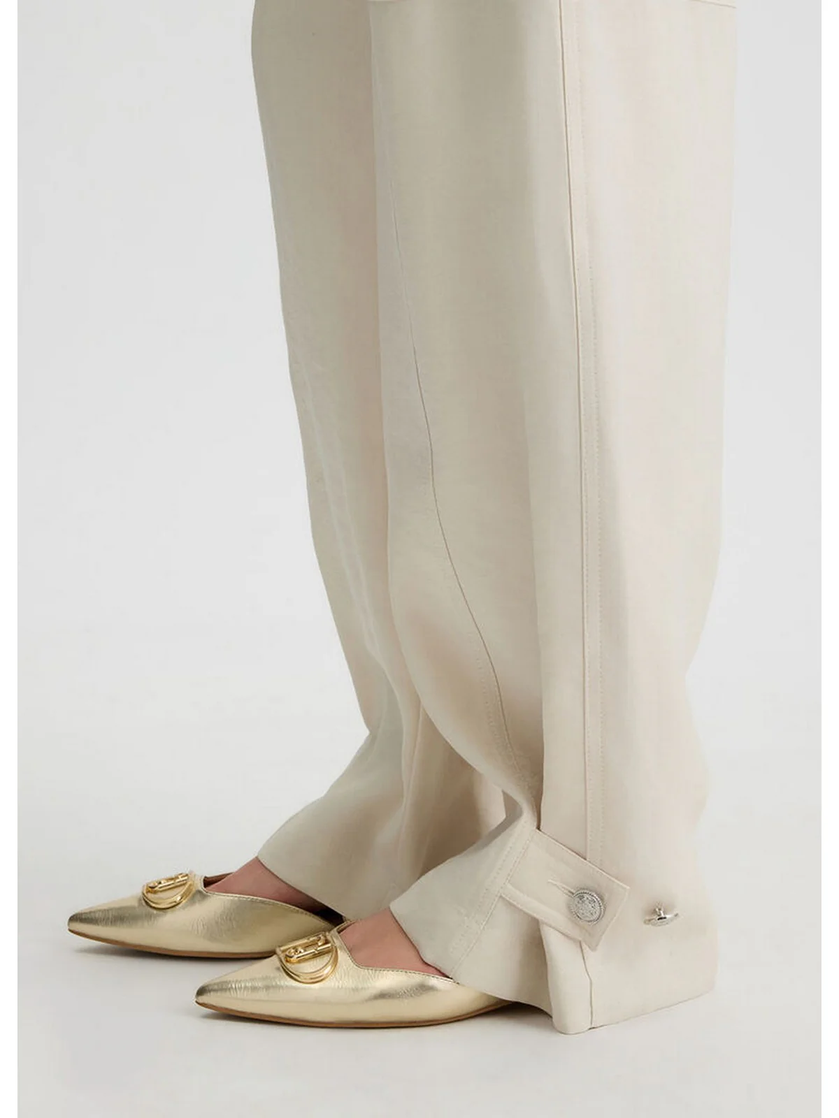 LIU JO WHITE Pantalone Donna WA5262T3406 20304 Bianco - Image 3