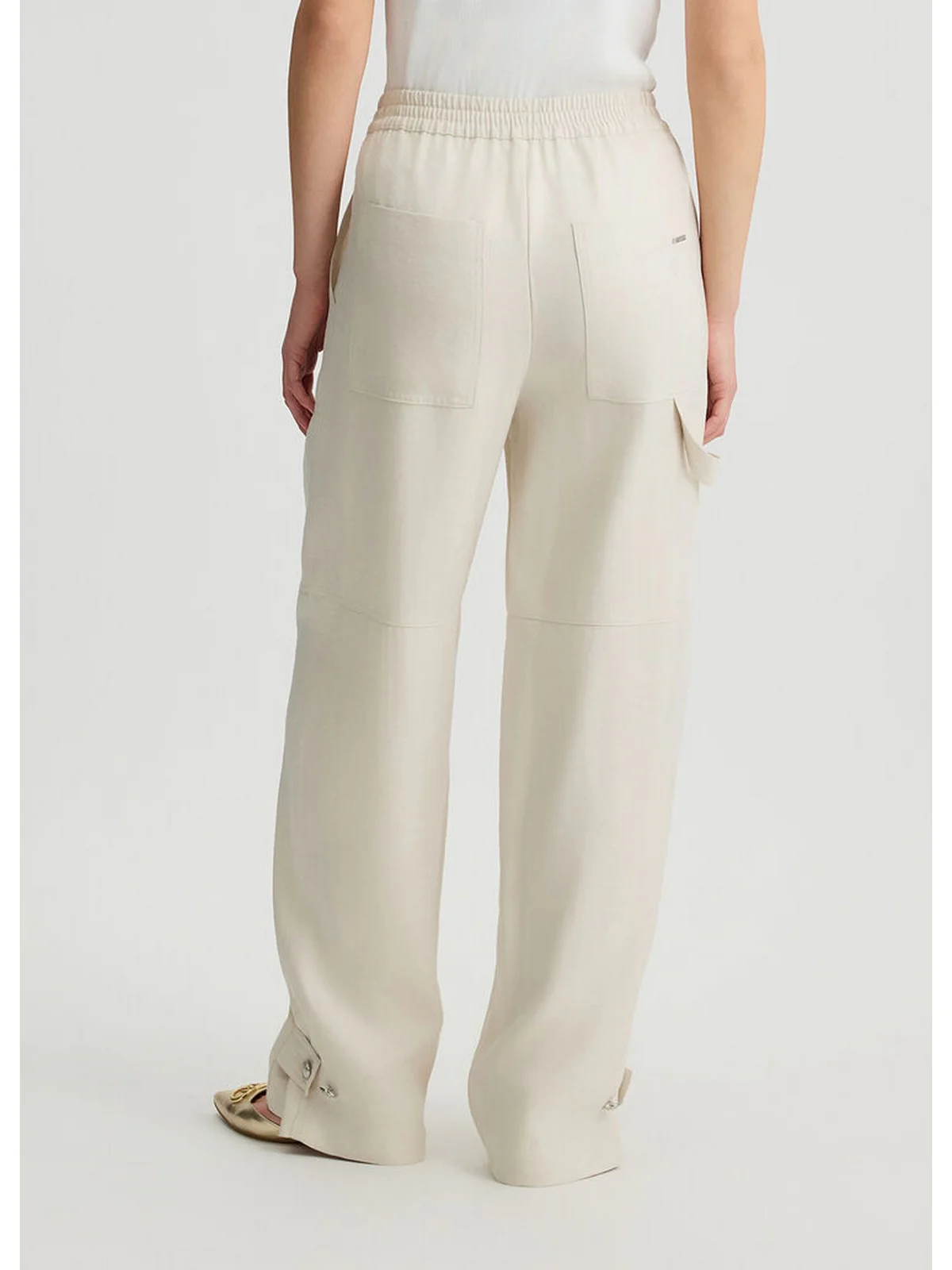 LIU JO WHITE Pantalone Donna WA5262T3406 20304 Bianco - Image 4