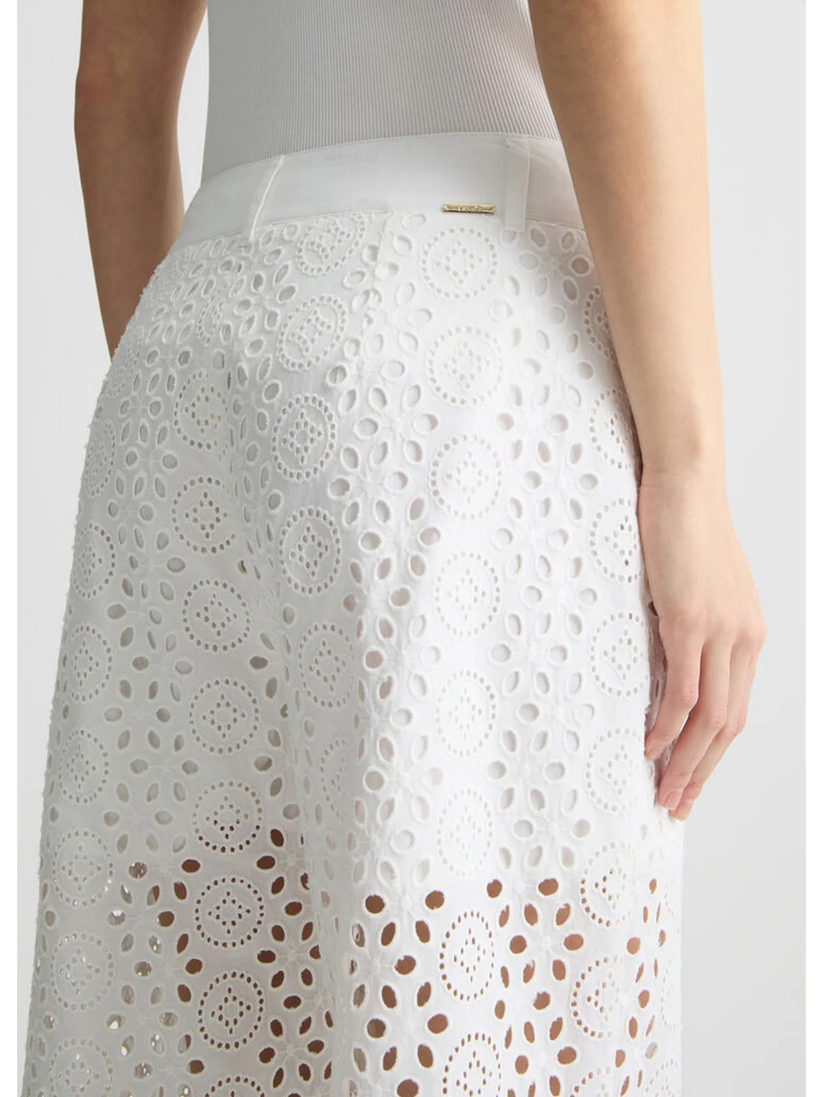 LIU JO WHITE Pantalone Donna  WA5282T2182 11111 Bianco - Image 2