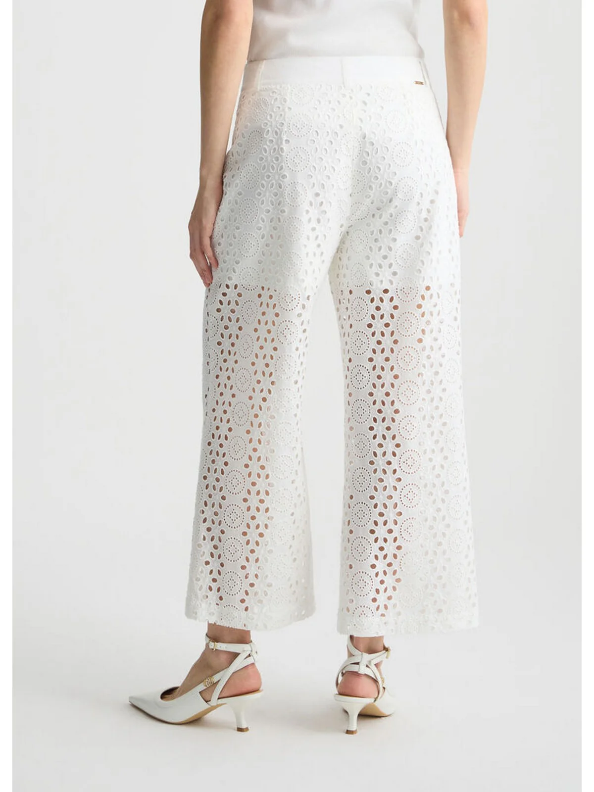 LIU JO WHITE Pantalone Donna  WA5282T2182 11111 Bianco - Image 5