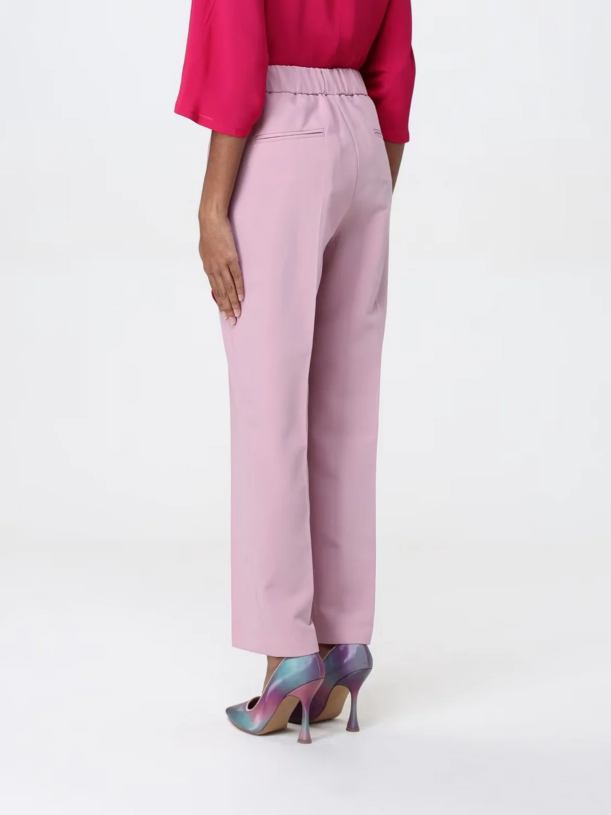LIU JO WHITE Pantalone Donna  WA5287T1811 51906 ROSE - Image 3