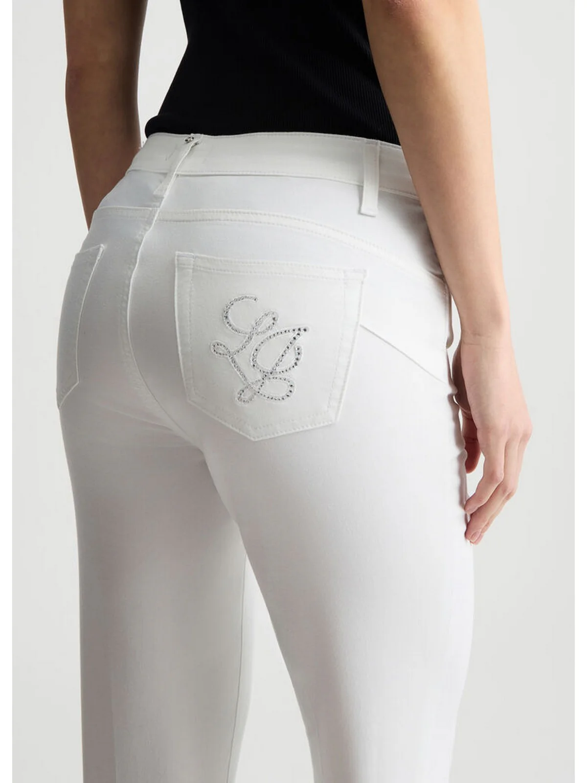 LIU JO WHITE Pantalone Donna WA5416T7144 11111 Bianco - Image 6