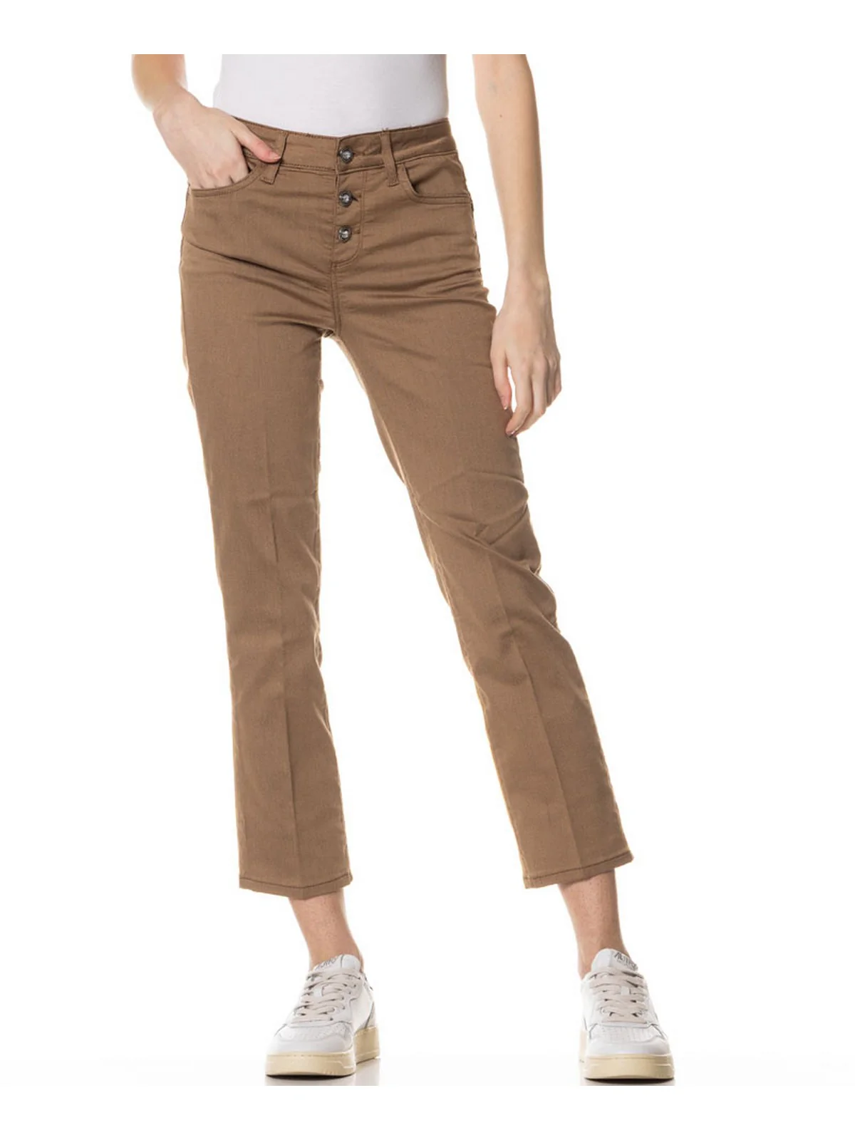LIU JO WHITE Pantalone Donna  WA5416T7144 71320 SAHARA - Image 2