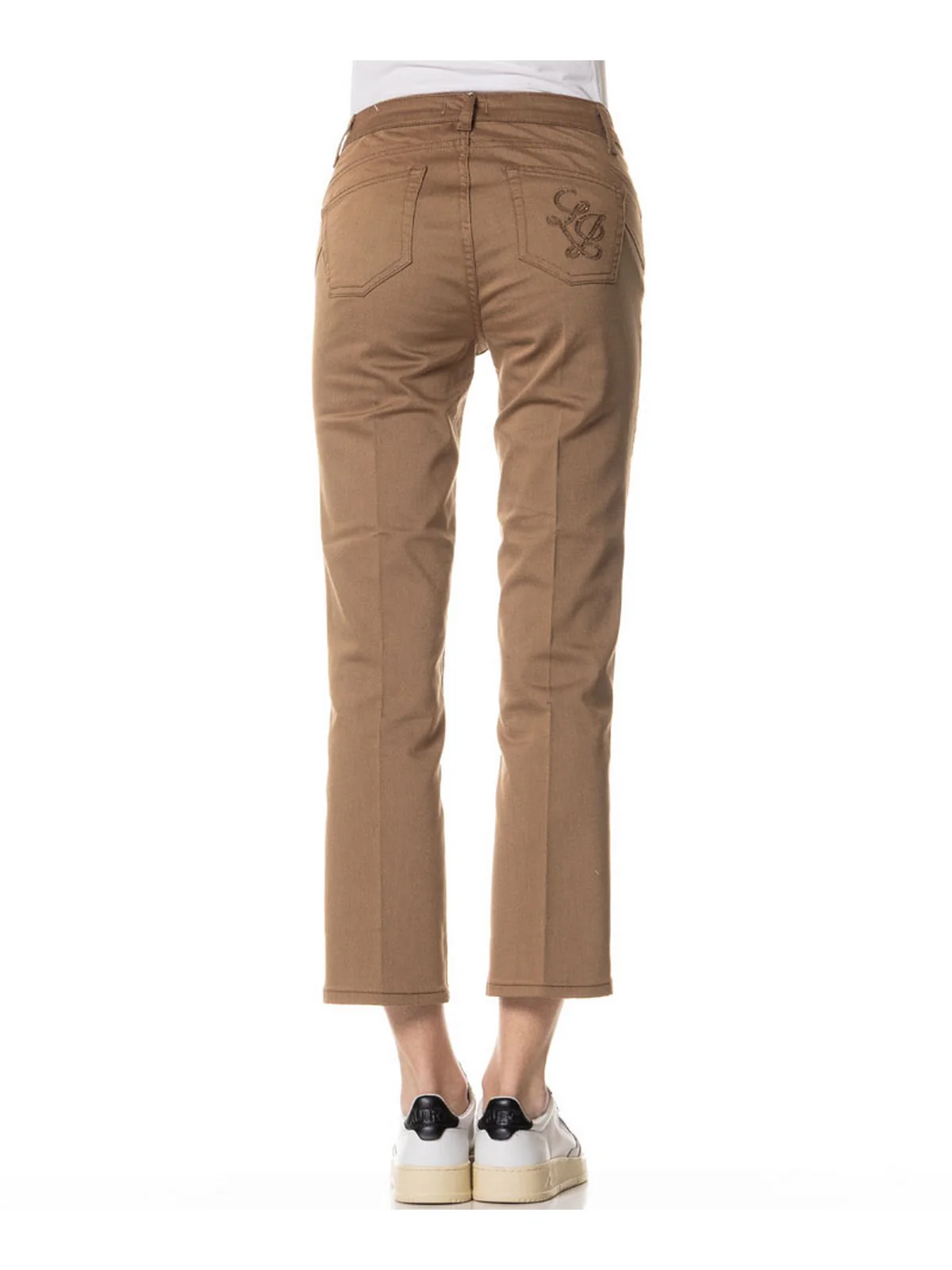 LIU JO WHITE Pantalone Donna  WA5416T7144 71320 SAHARA - Image 3