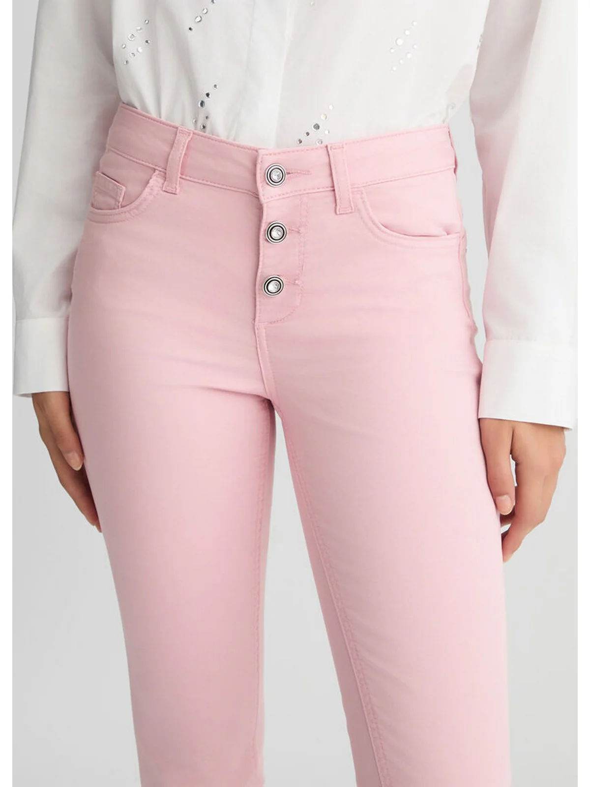 LIU JO WHITE Pantalone Donna WA5417T7144 51906 Rosa - Image 5