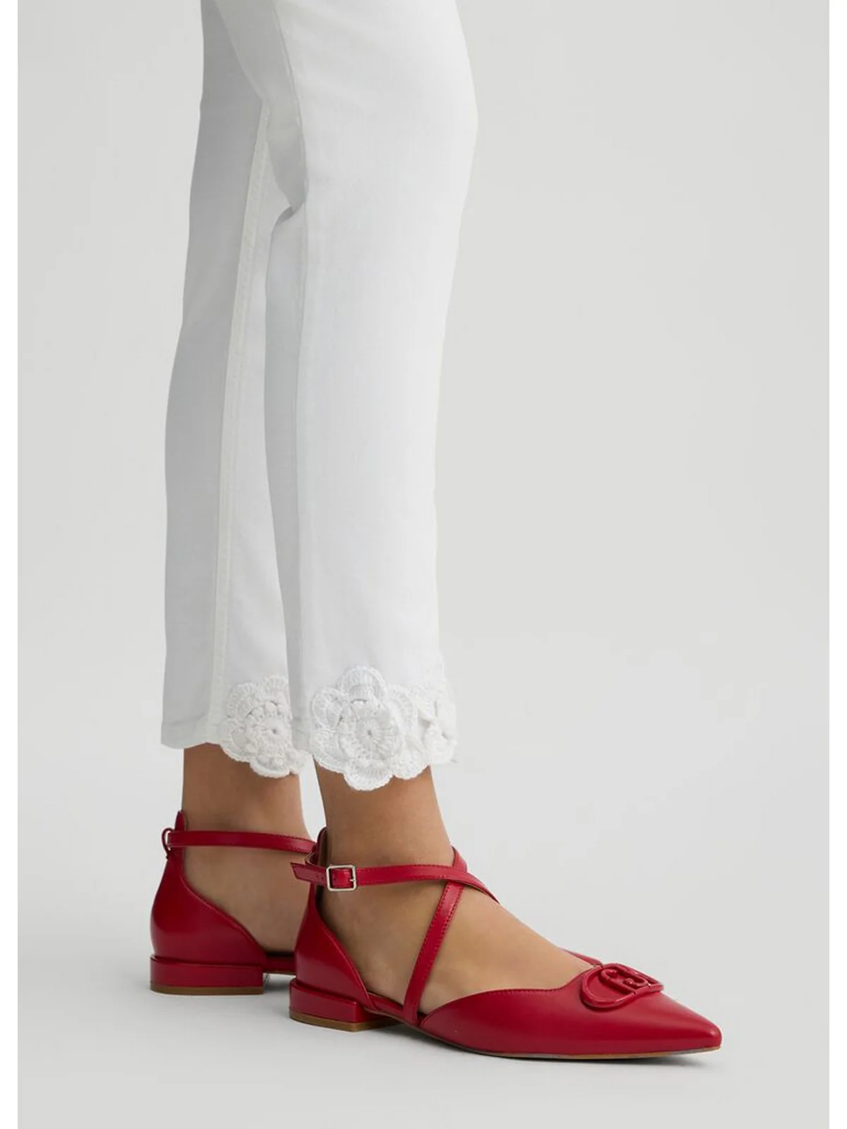 LIU JO WHITE Pantalone Donna  WA5457T4033 M9603 Bianco - Image 2