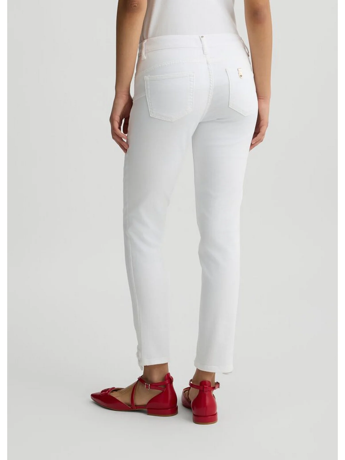 LIU JO WHITE Pantalone Donna  WA5457T4033 M9603 Bianco - Image 4