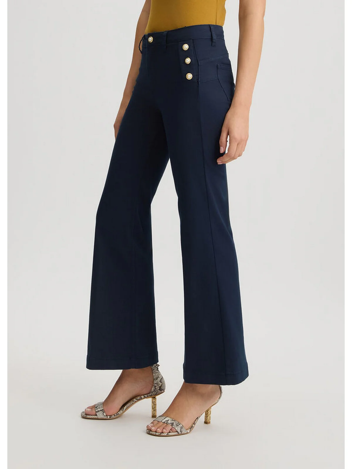 LIU JO WHITE Pantalone Donna  WA5459T4033 93921 Blu - Image 3