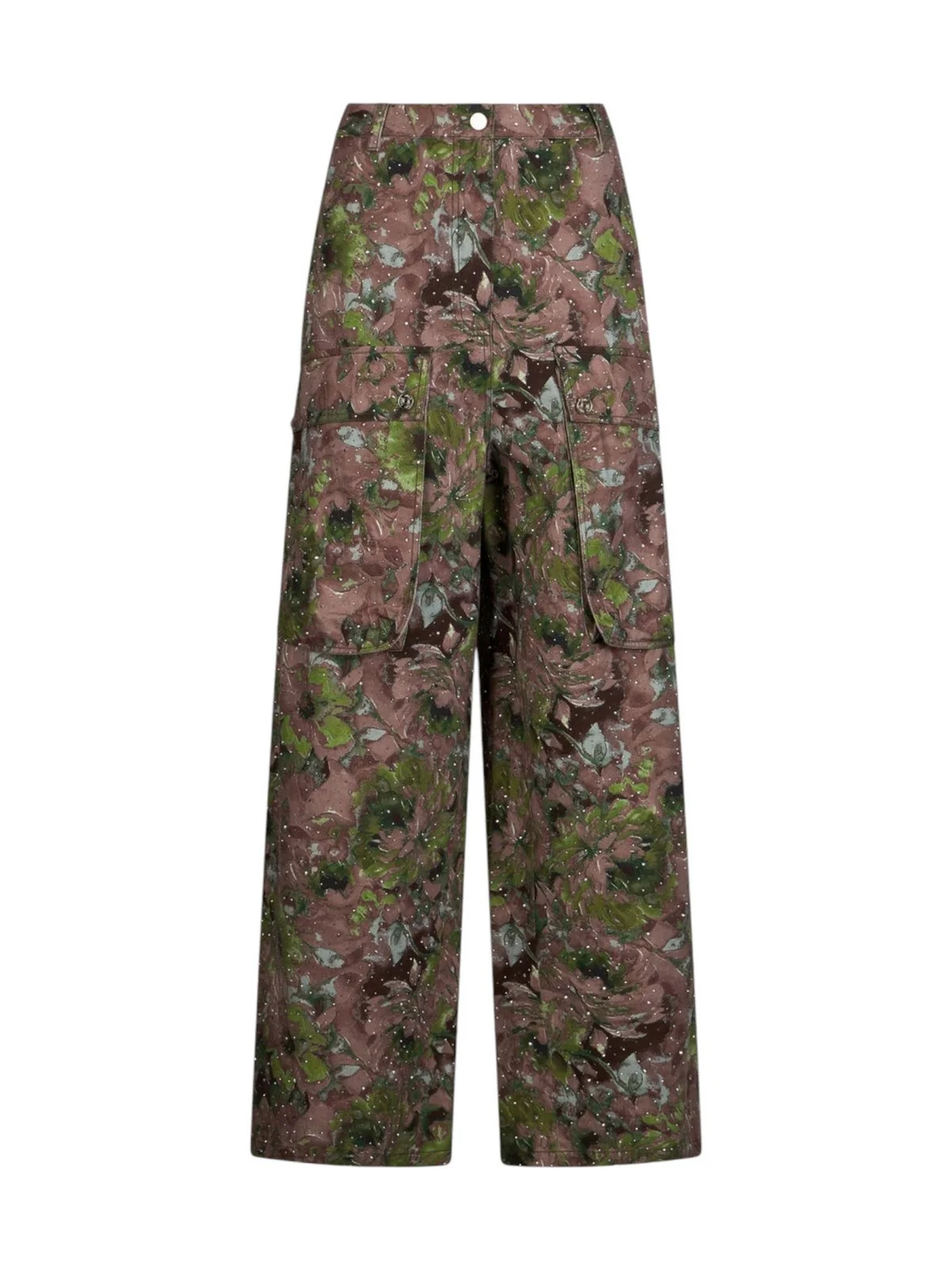 LIU JO WHITE Pantalone Donna WA6125T433A P9360 Dk.olive comouflower