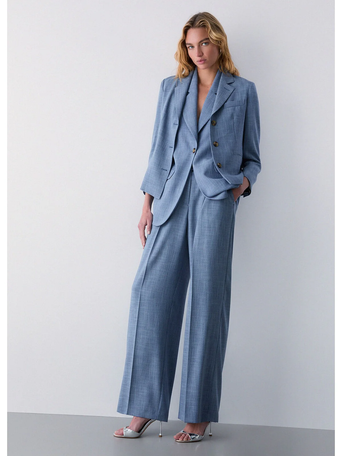 LIU JO WHITE Pantalone Donna WA6167T332A X0761 Nt.blu effect denim - Image 2