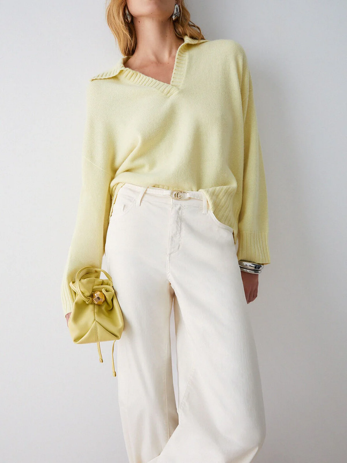 LIU JO WHITE Pantalone Donna  WA6274T9257 X0760 light panna - Image 4