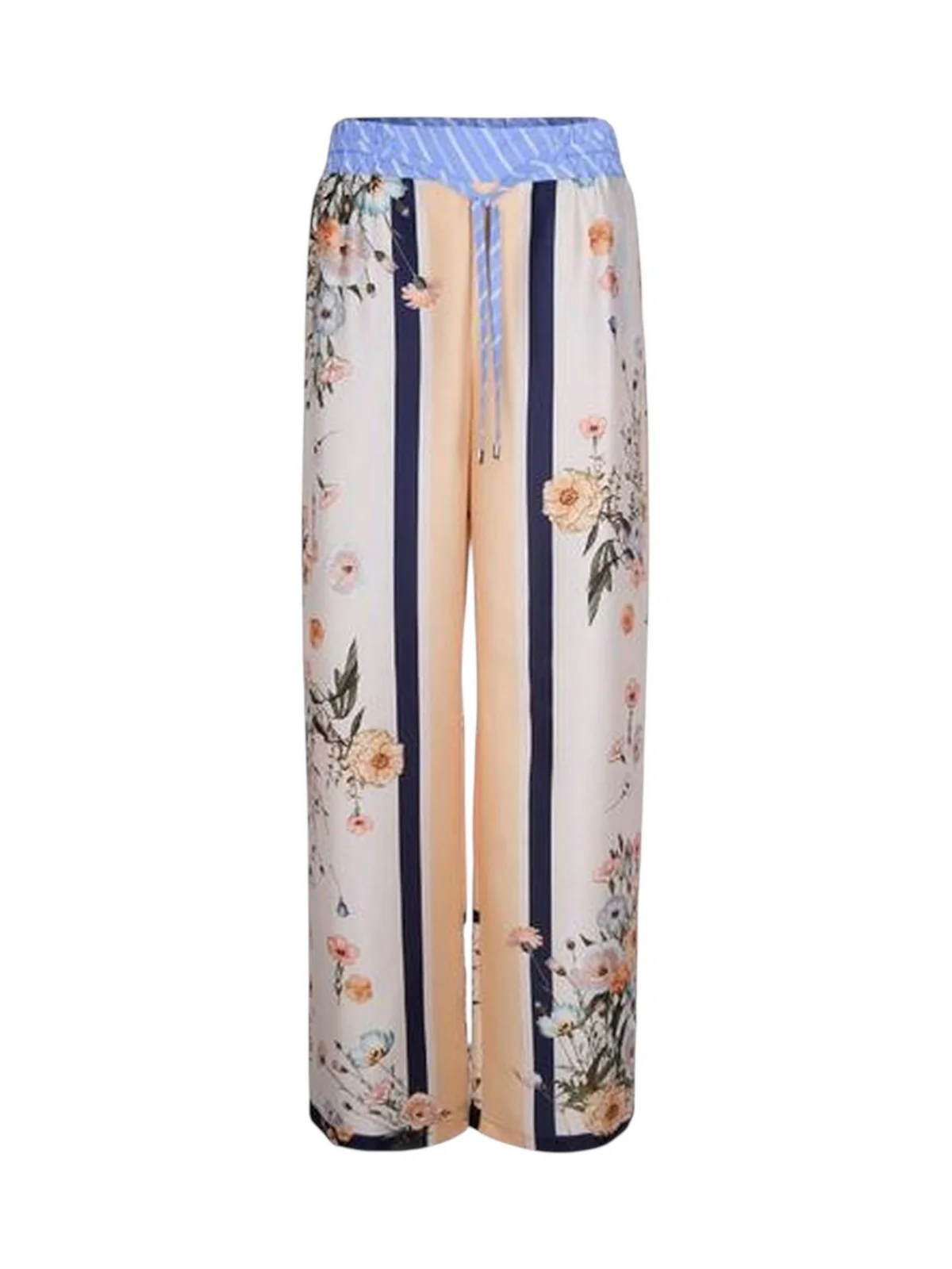 LIU JO WHITE Pantalone Donna WA6358T2555 P9546 Blu str/bloom.big