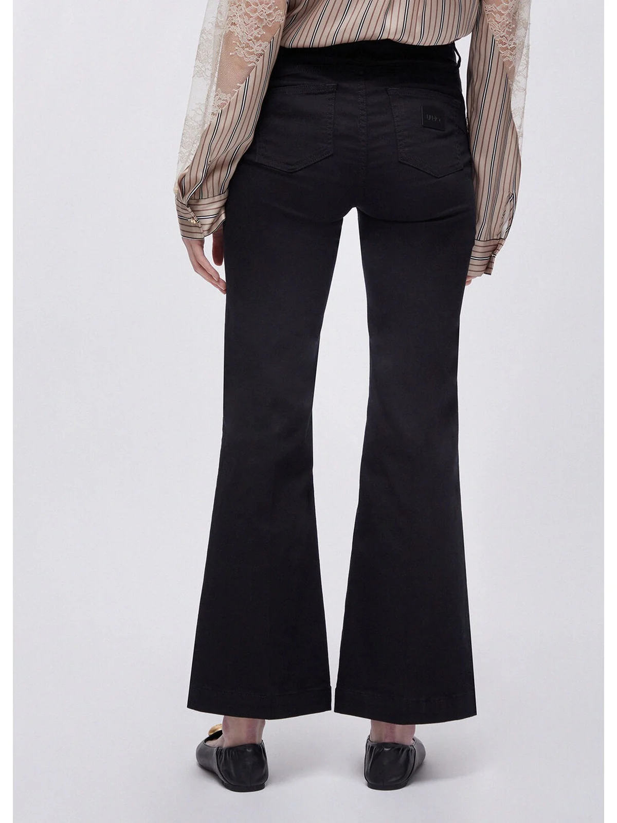 LIU JO WHITE Pantalone Donna  WA6403T367A 22222 Nero - Image 2