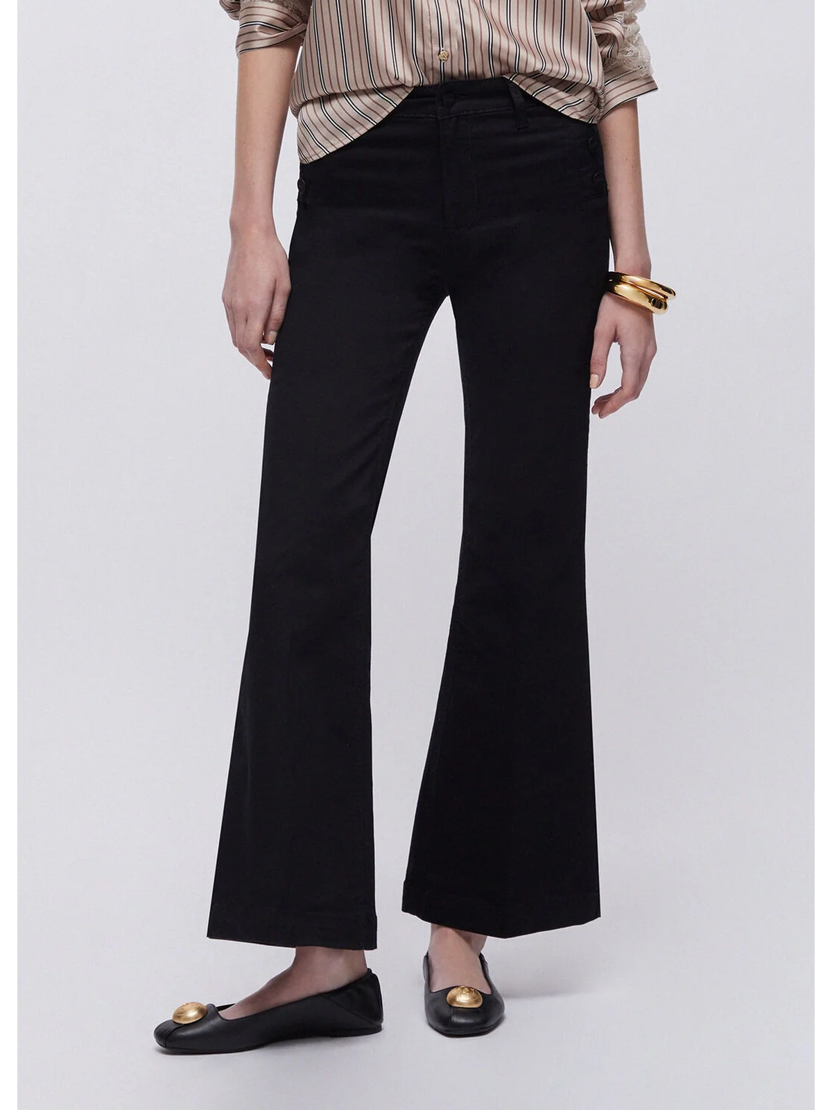 LIU JO WHITE Pantalone Donna  WA6403T367A 22222 Nero - Image 3