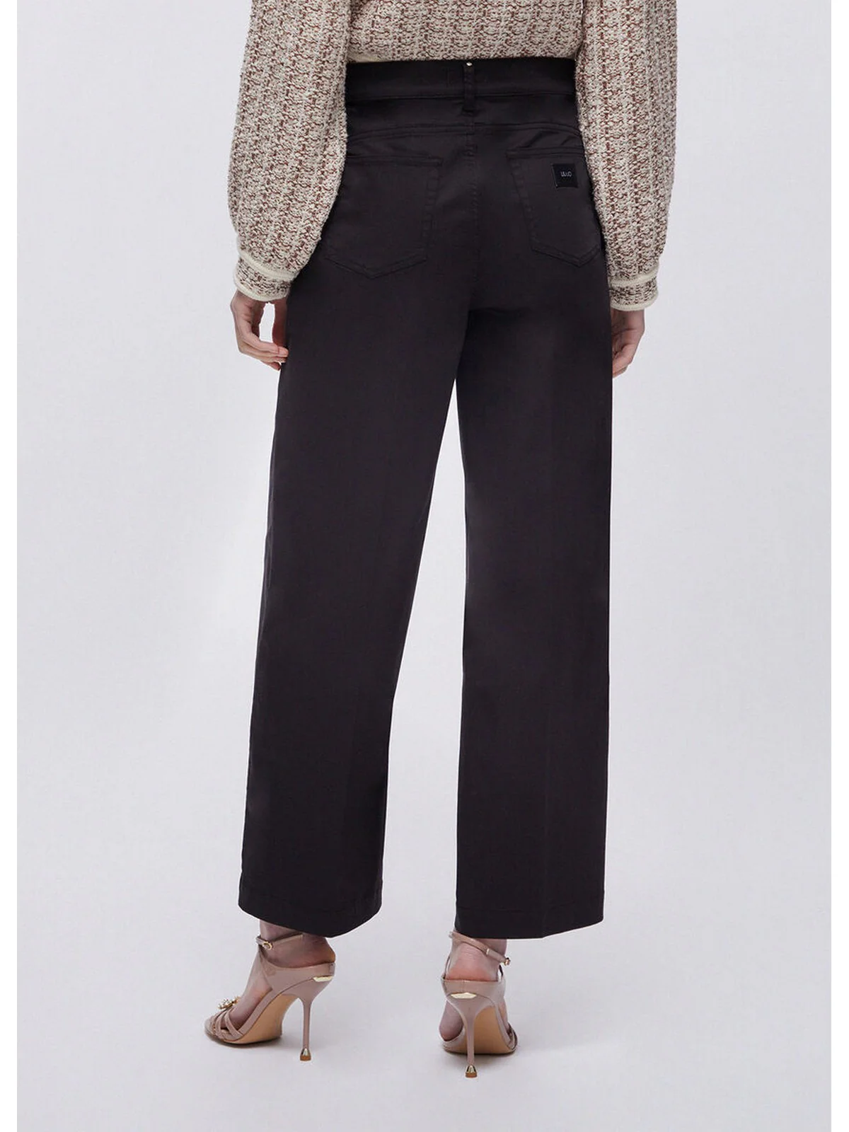 LIU JO WHITE Pantalone Donna  WA6475T373A 22222 Nero - Image 3