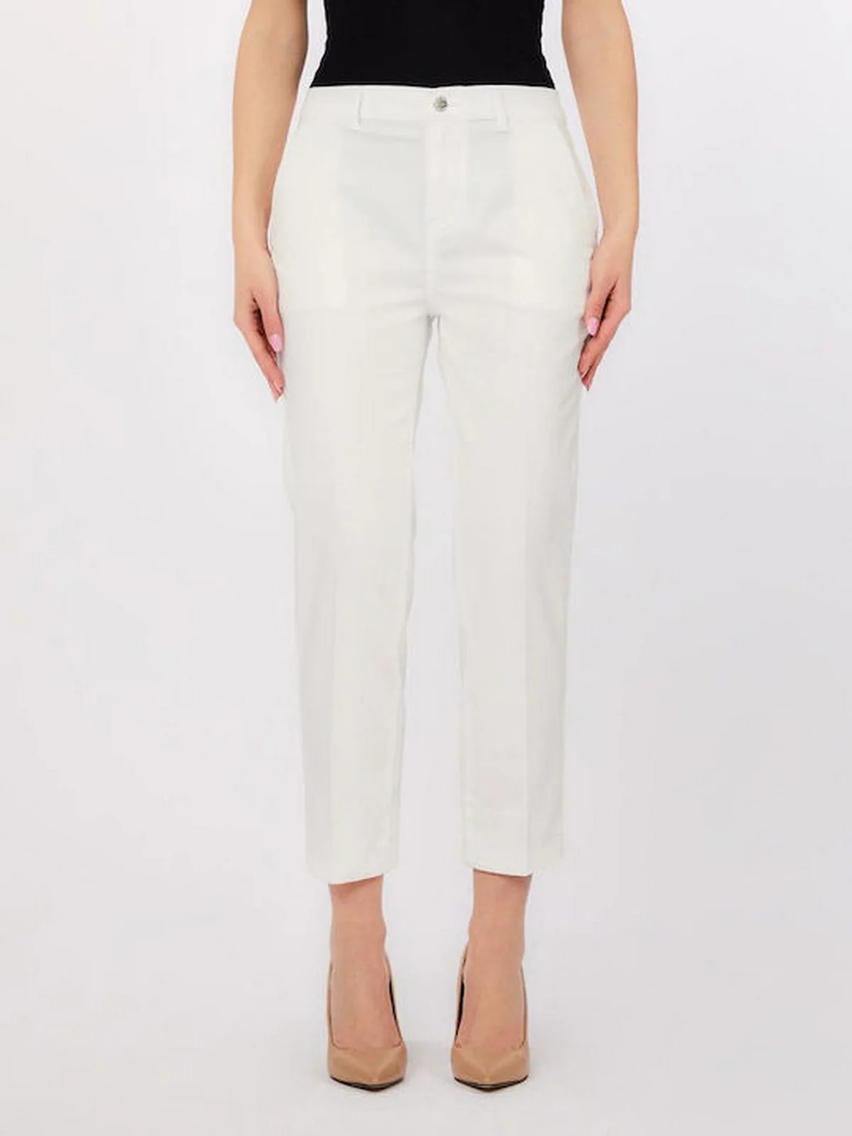 LIU JO WHITE Pantalone Donna  WA6510T7144 11111 BIANCO OTTICO - Image 3