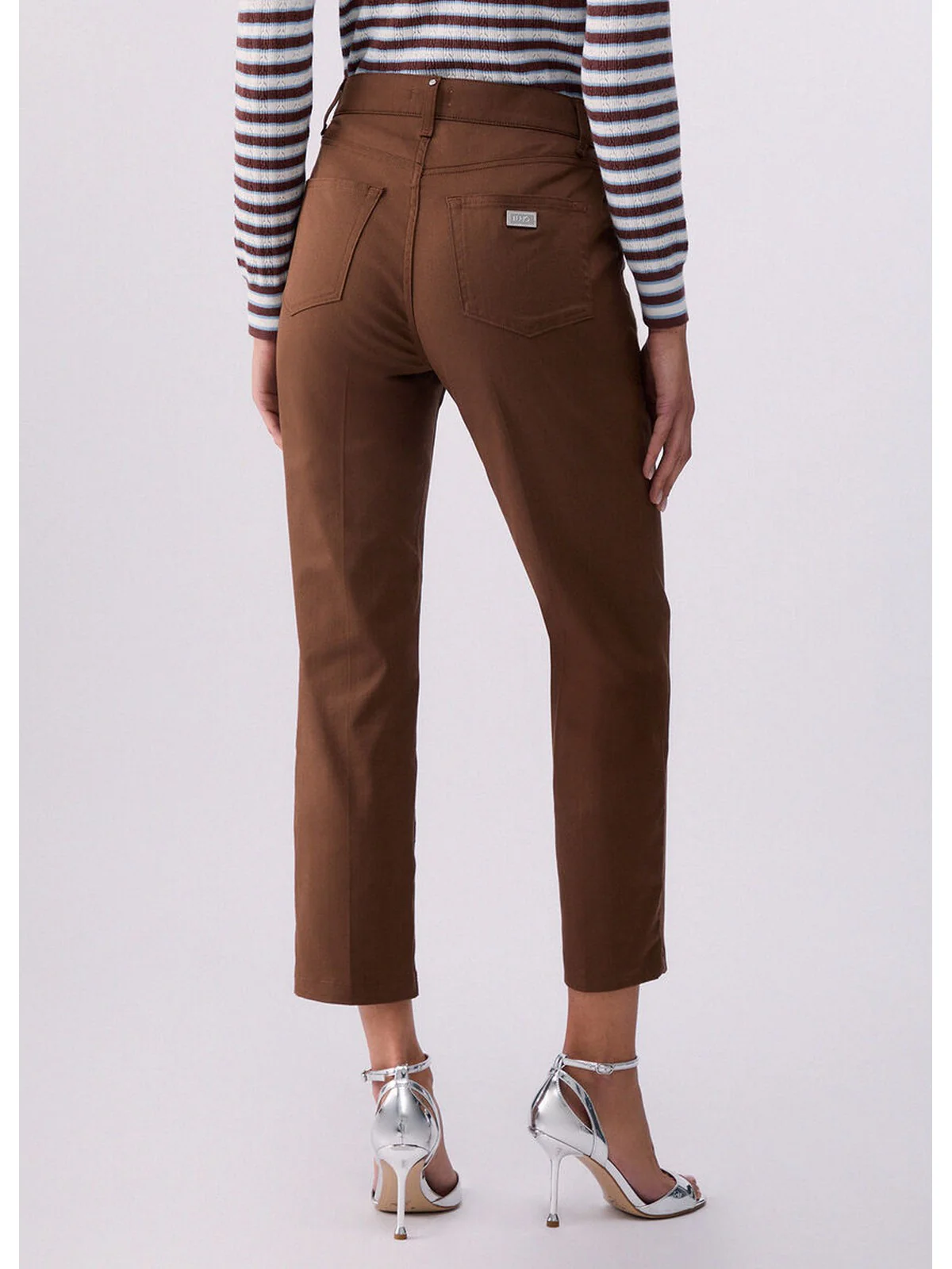 LIU JO WHITE Pantalone Donna WA6510T7144 81027 BISCOTTO - Image 3