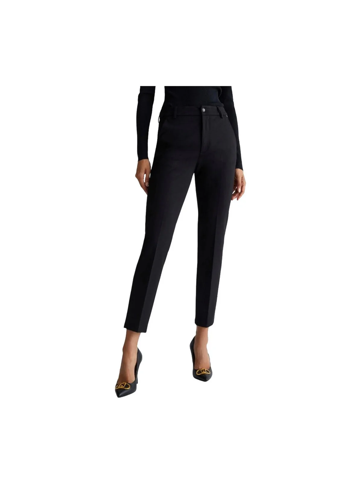 LIU JO WHITE Pantalone Donna WF4211J9189 22222 Nero - Image 3