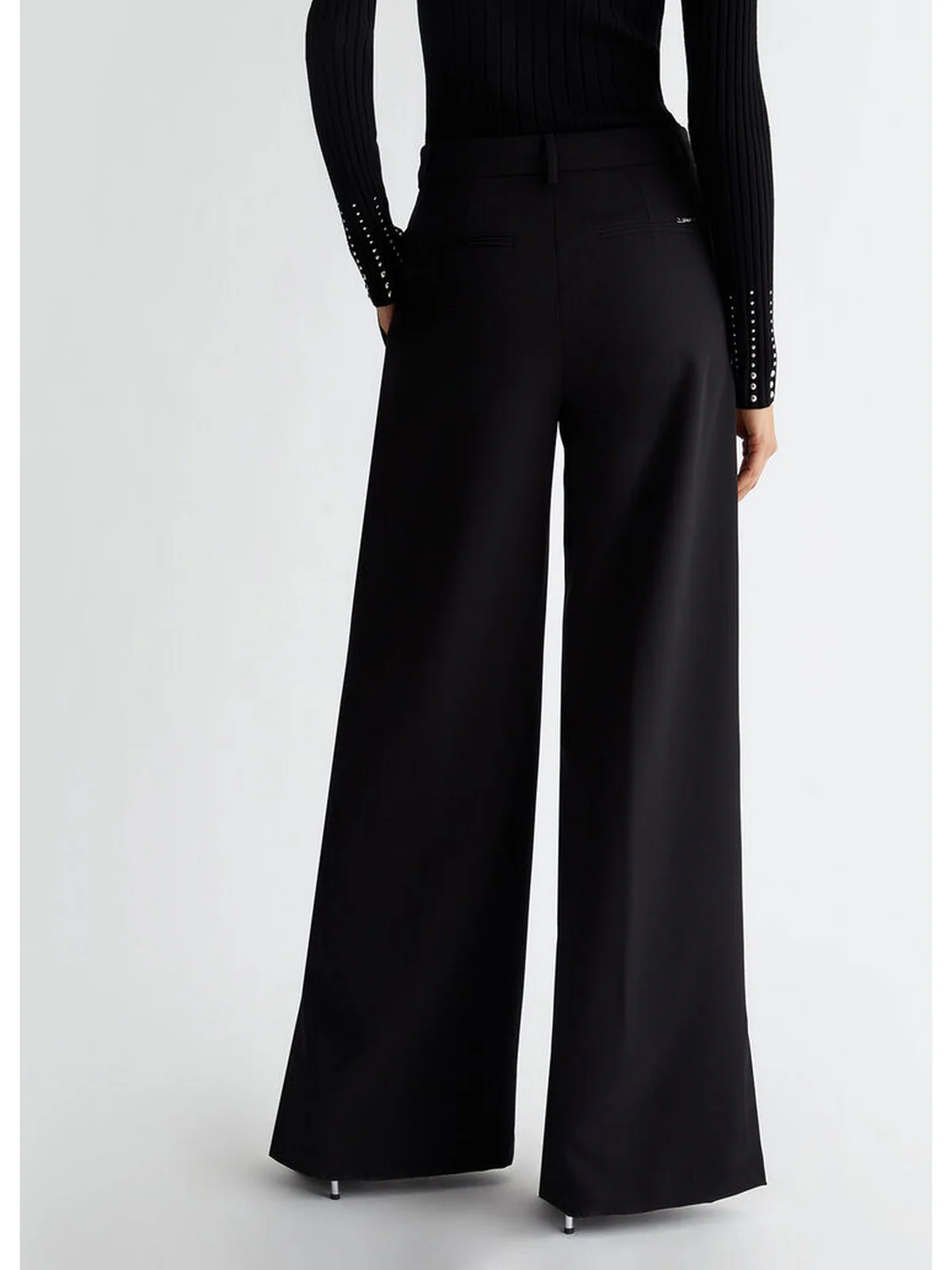 LIU JO WHITE Pantalone Donna  WF4278TS896 22222 Nero - Image 4