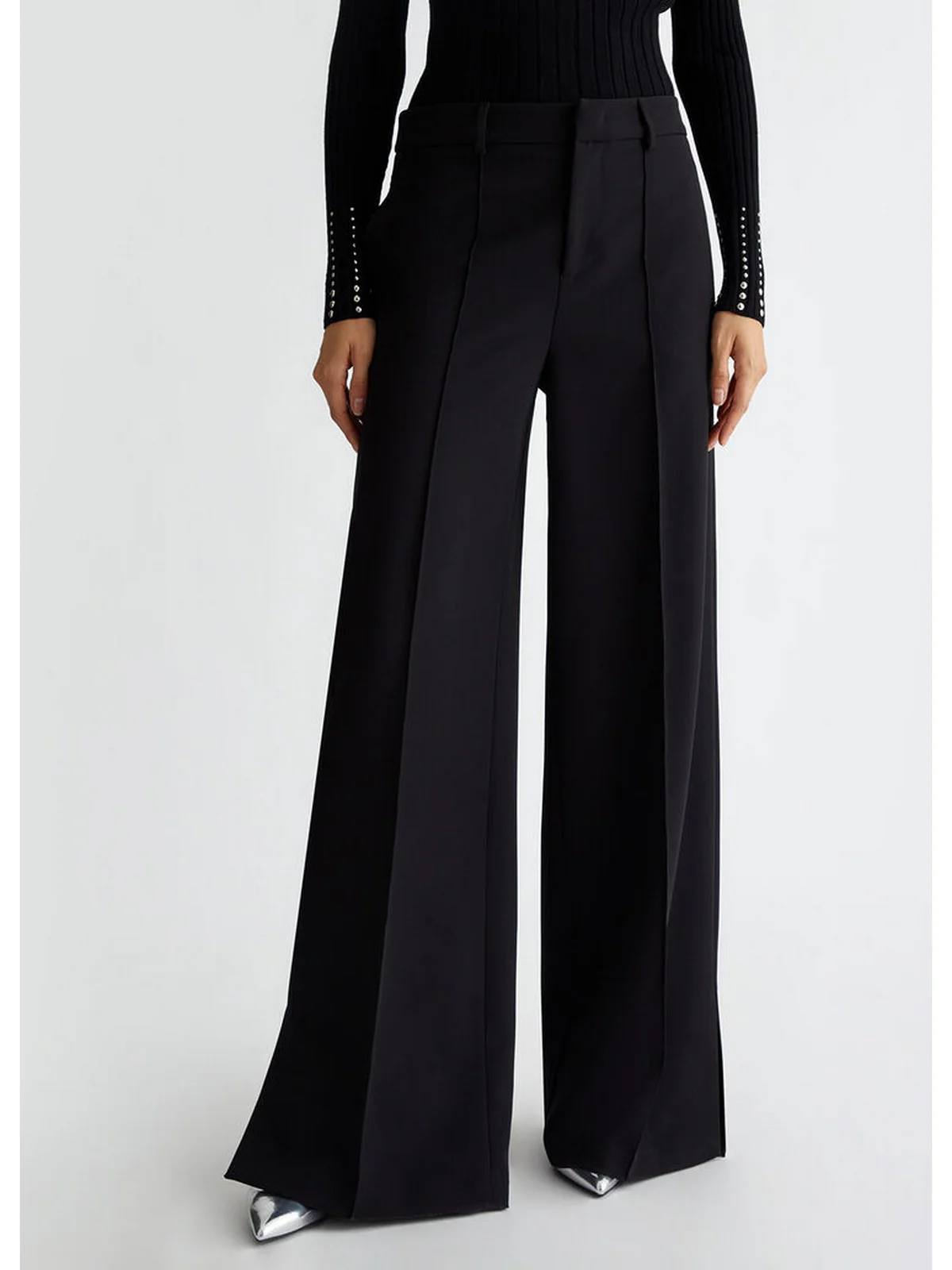 LIU JO WHITE Pantalone Donna  WF4278TS896 22222 Nero - Image 5