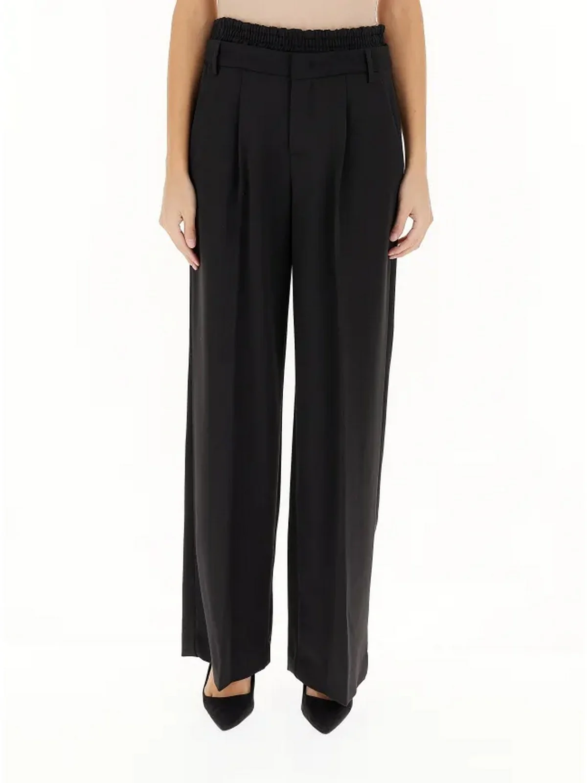 LIU JO WHITE Pantalone Donna  WF4286T4224 22222 Nero - Image 2