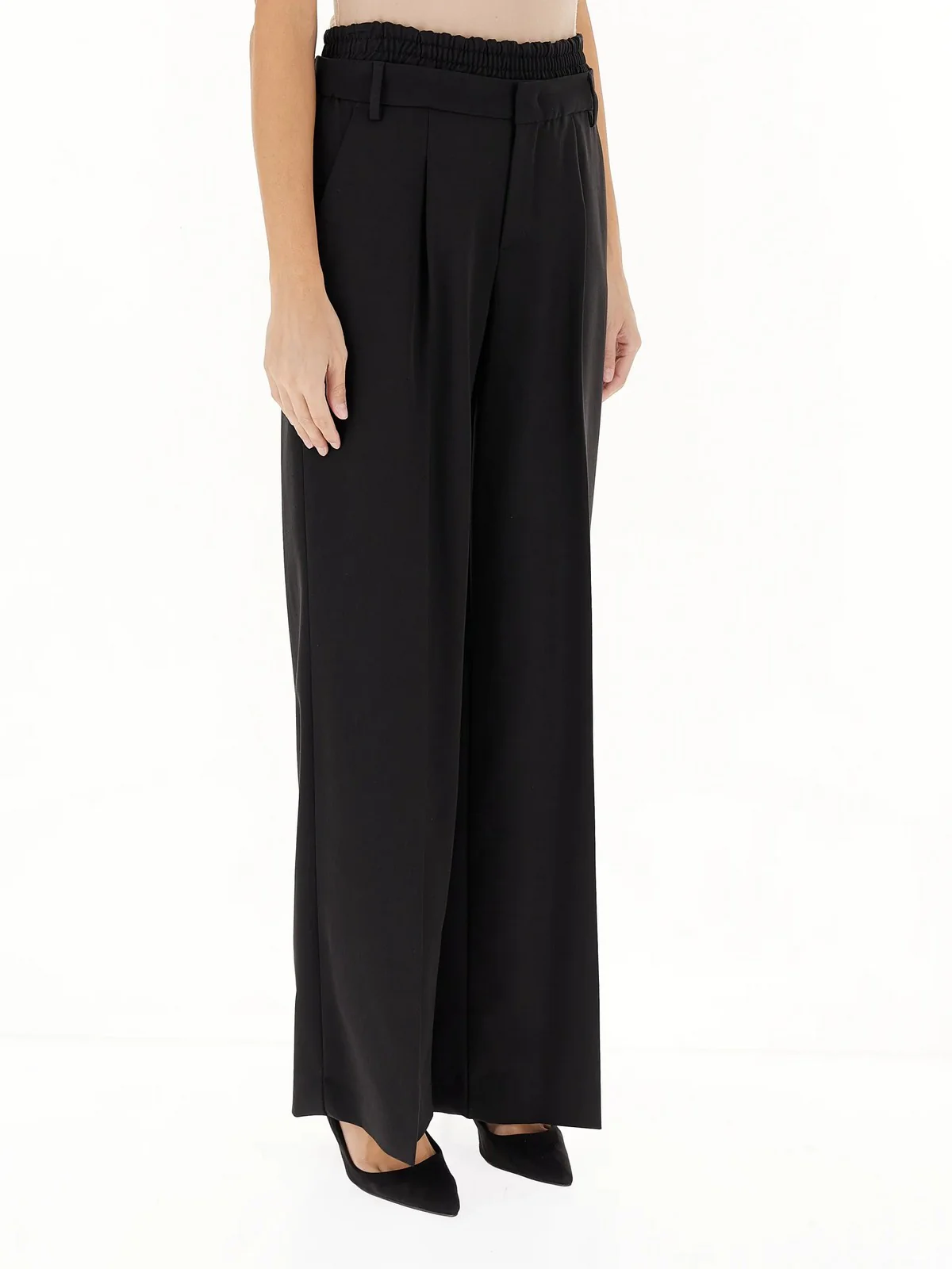 LIU JO WHITE Pantalone Donna  WF4286T4224 22222 Nero - Image 3