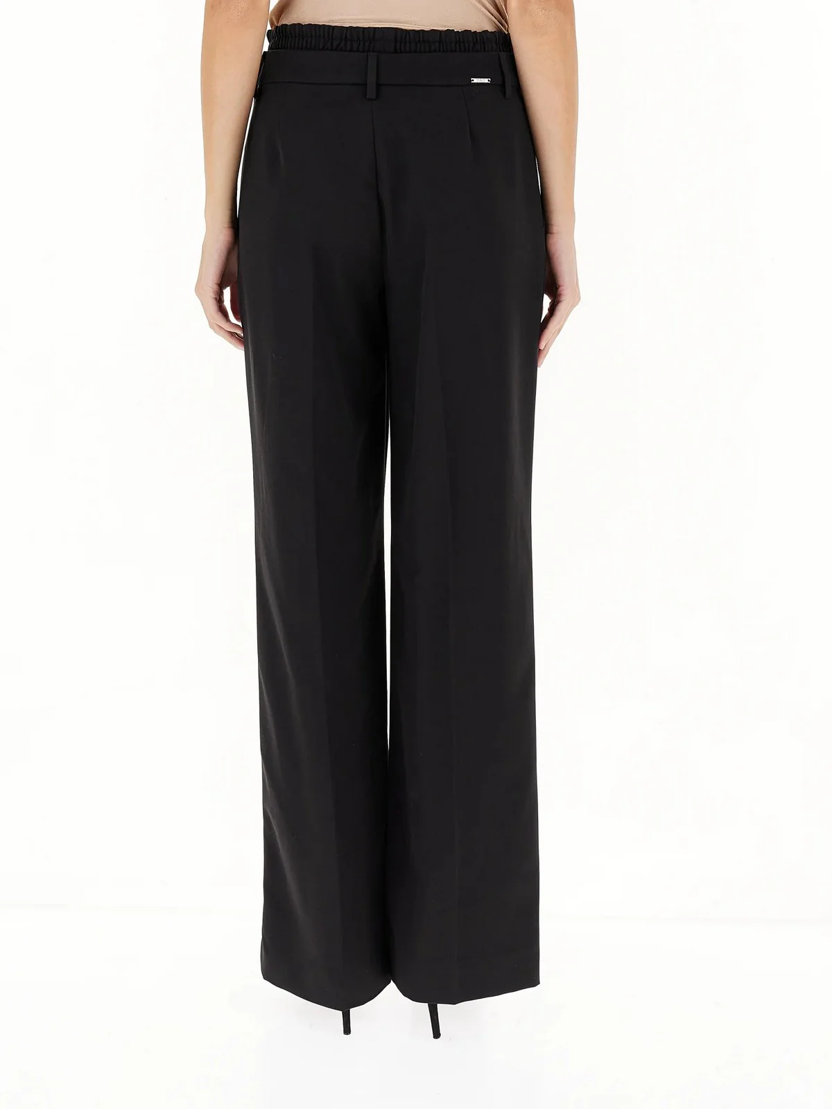 LIU JO WHITE Pantalone Donna  WF4286T4224 22222 Nero - Image 4