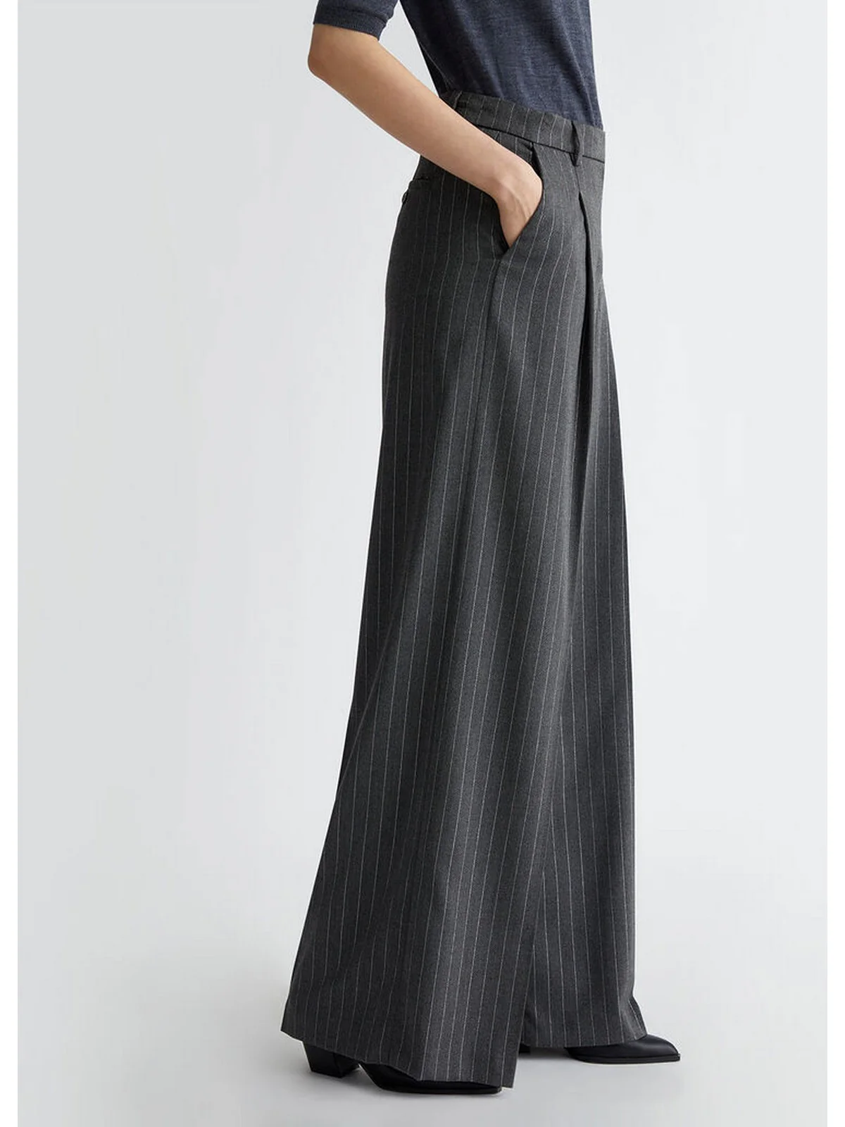 LIU JO WHITE Pantalone Donna  WF4304T0788 N9876 Nero - Image 4