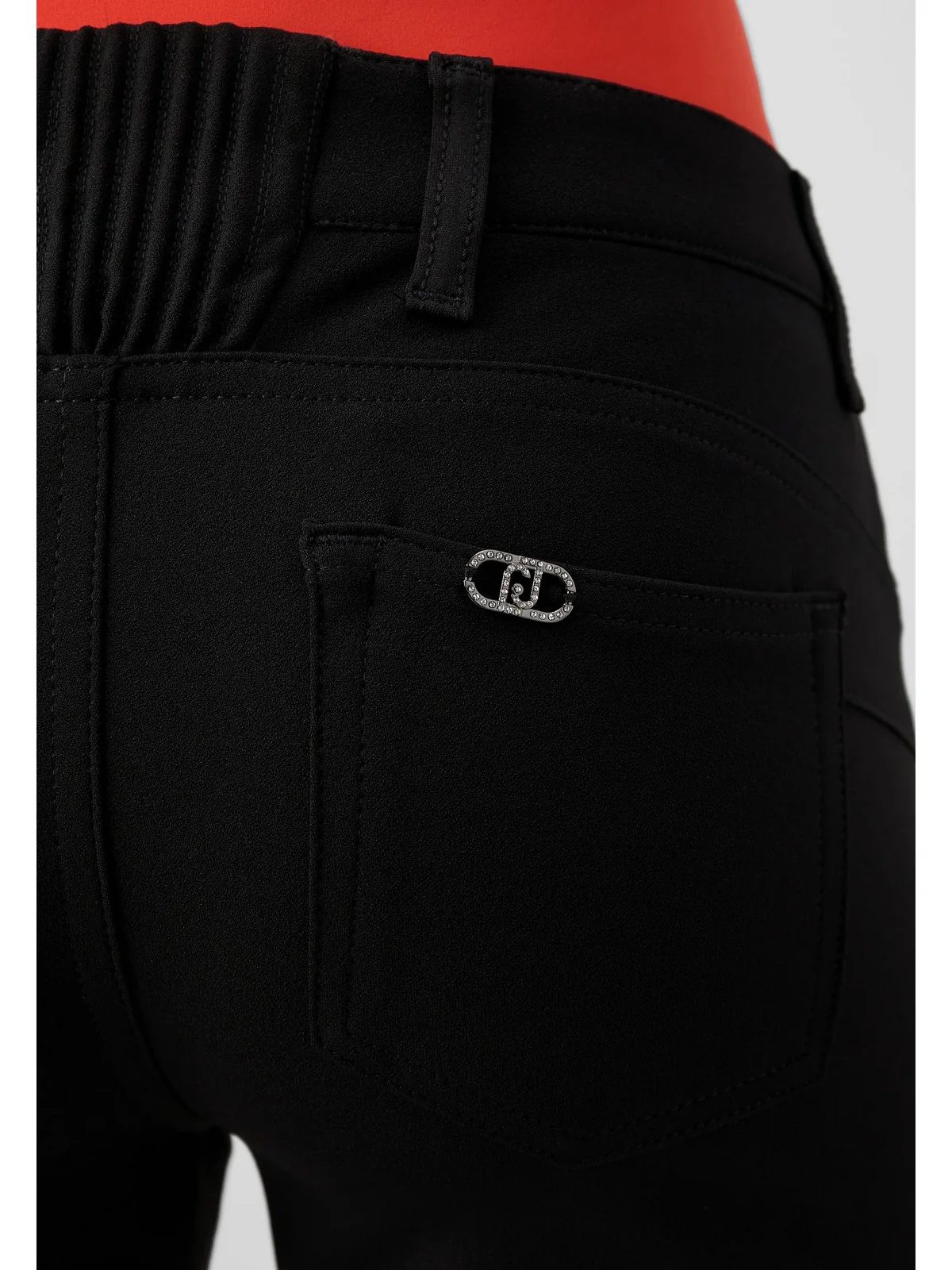 LIU JO WHITE Pantalone Donna  WF4315T1756 22222 Nero - Image 5