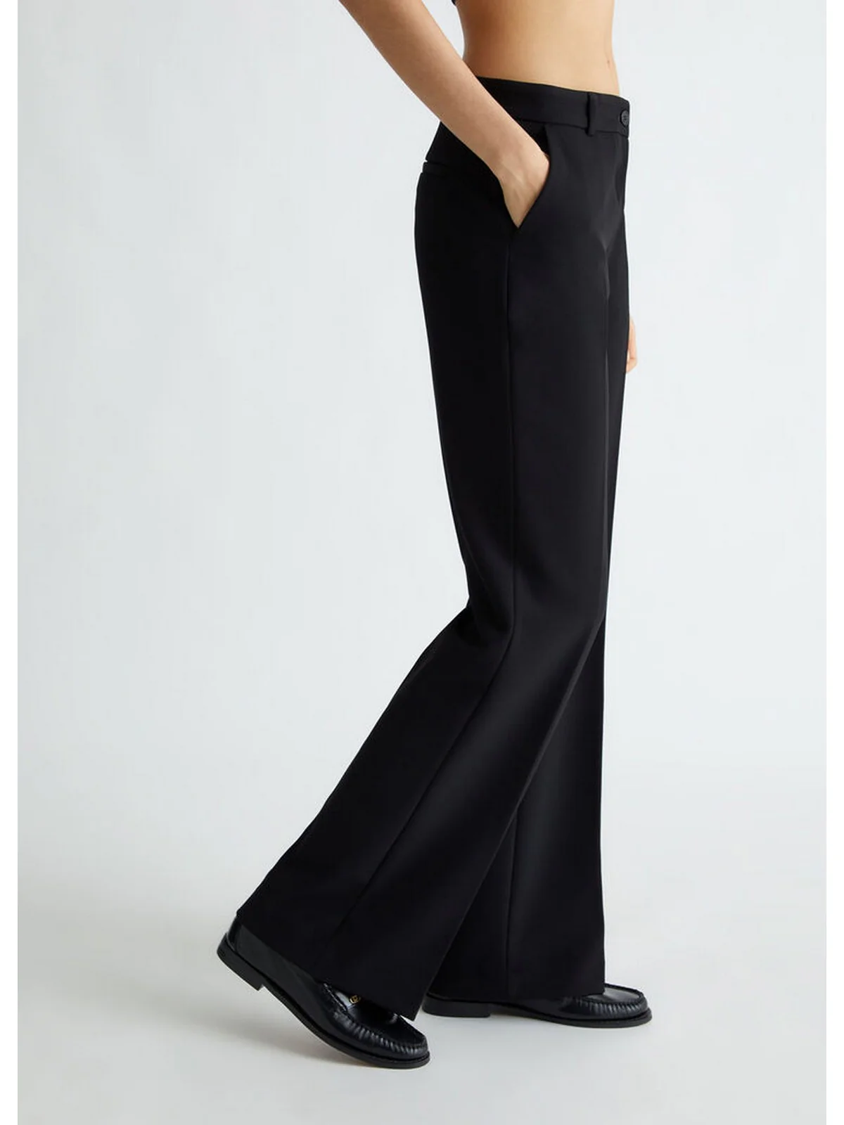 LIU JO WHITE Pantalone Donna  WF4428T0486 22222 Nero - Image 2