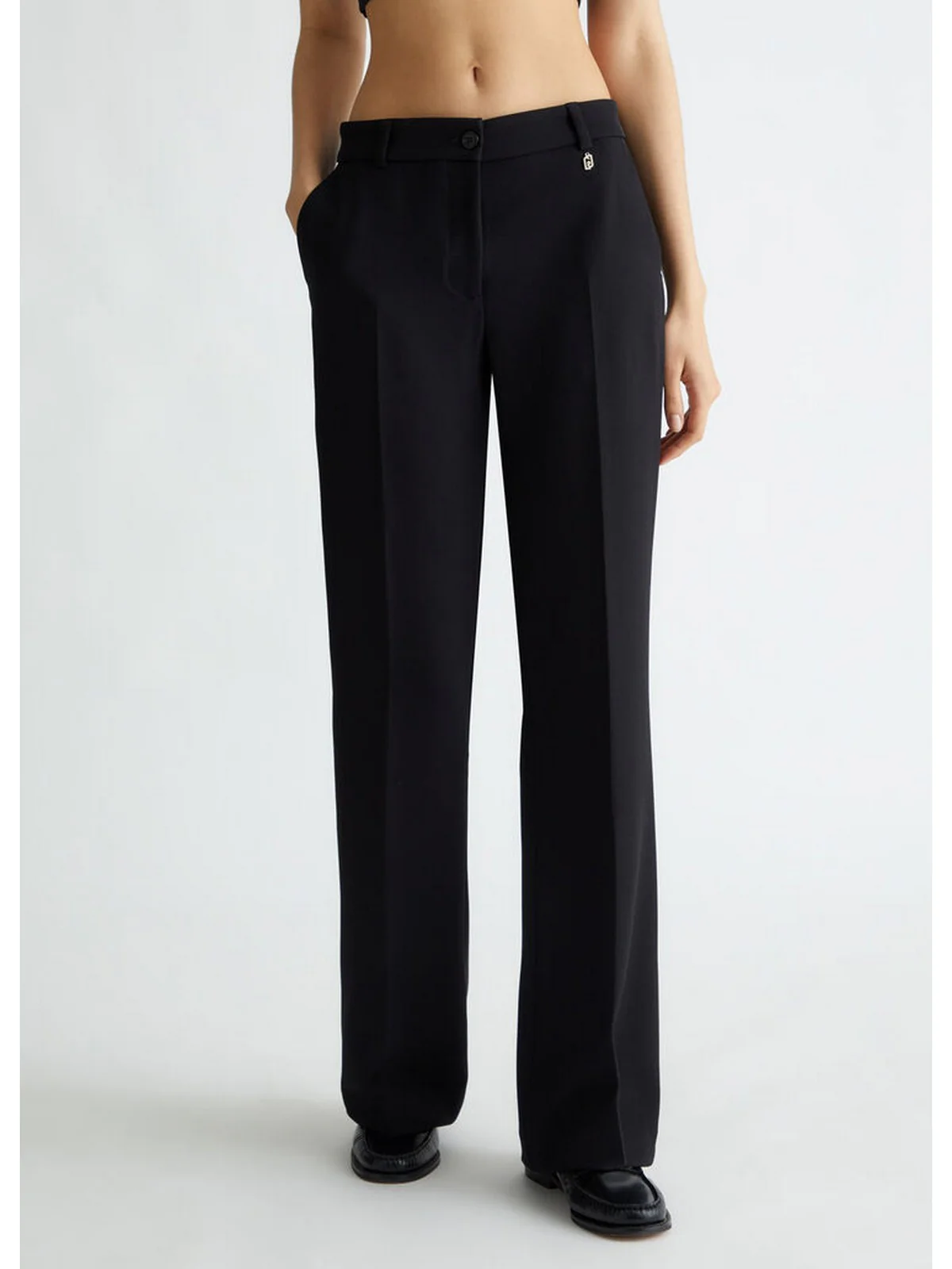 LIU JO WHITE Pantalone Donna  WF4428T0486 22222 Nero - Image 5