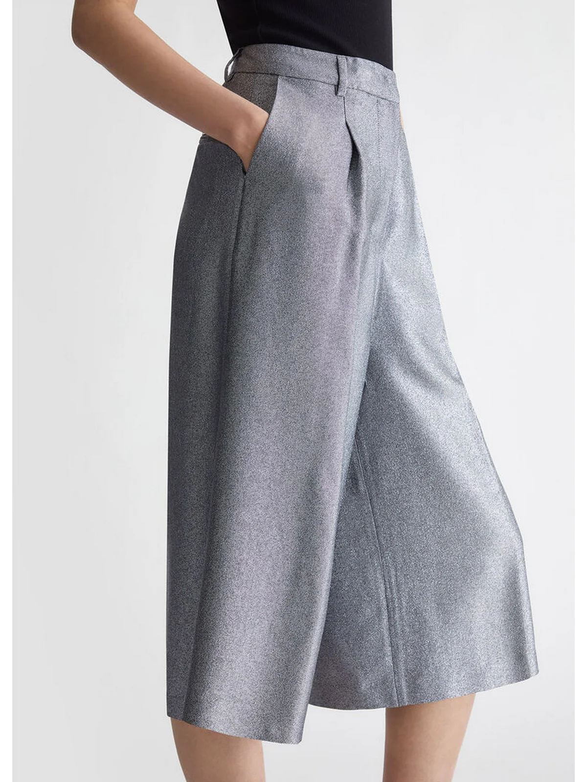 LIU JO WHITE Pantalone Donna  WF4472T1021 04013 Grigio - Image 3