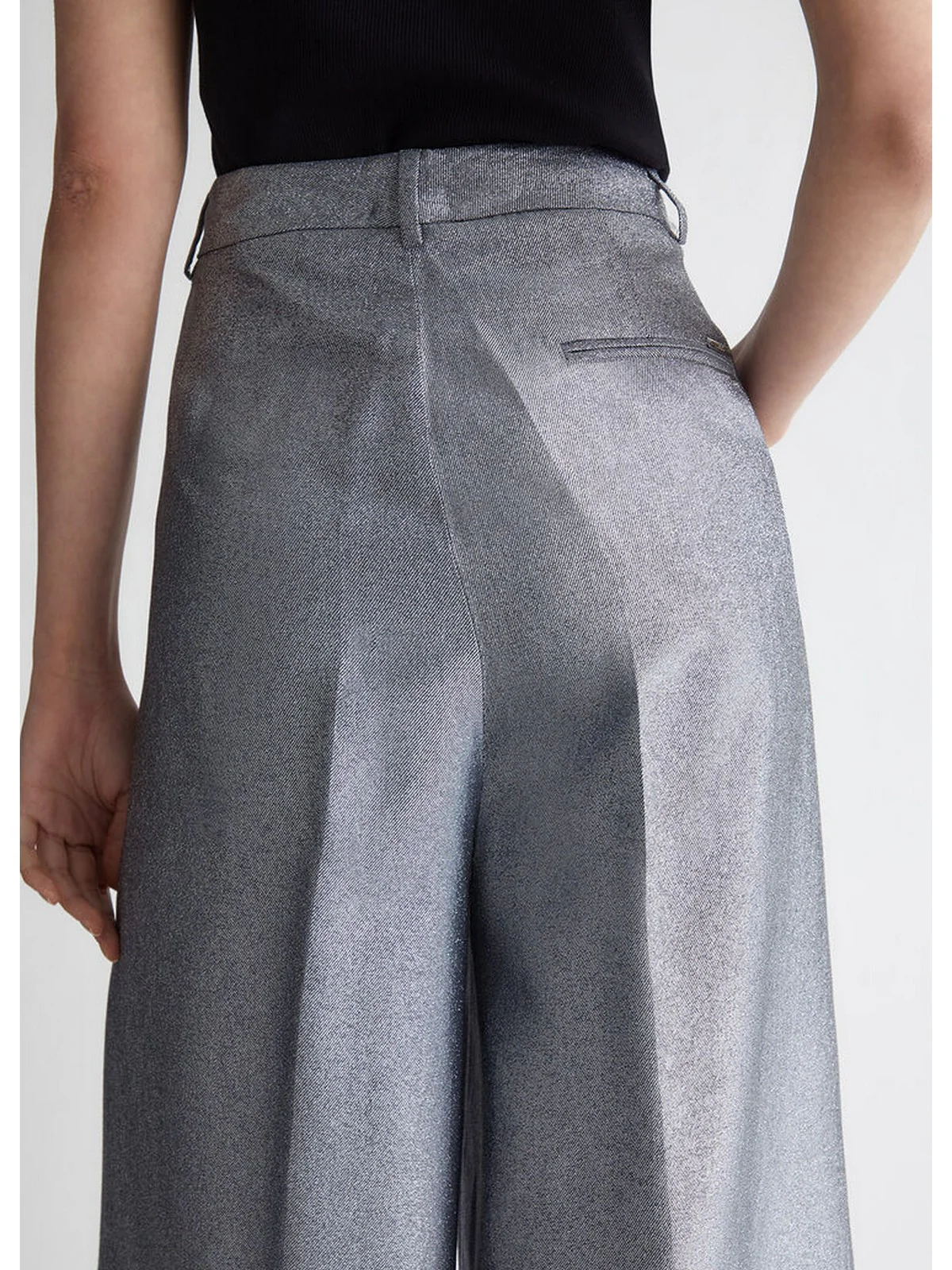 LIU JO WHITE Pantalone Donna  WF4472T1021 04013 Grigio - Image 5