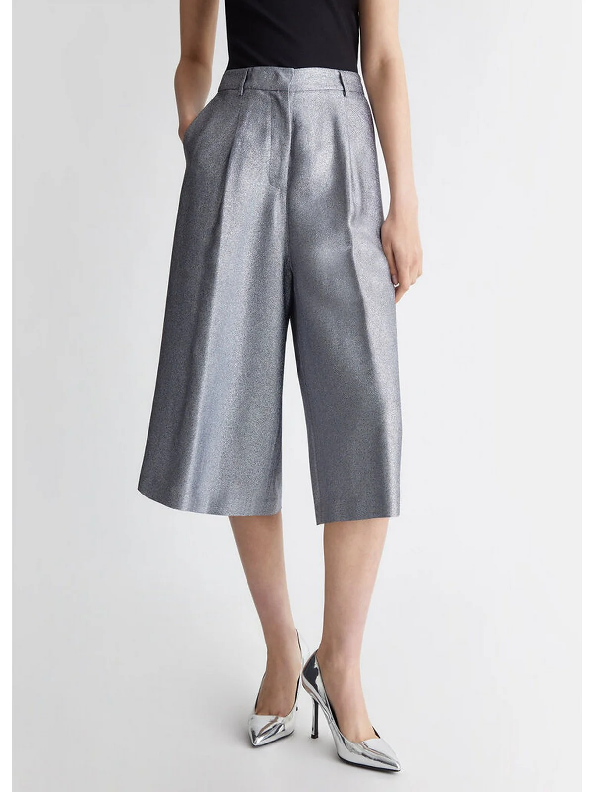 LIU JO WHITE Pantalone Donna  WF4472T1021 04013 Grigio - Image 7