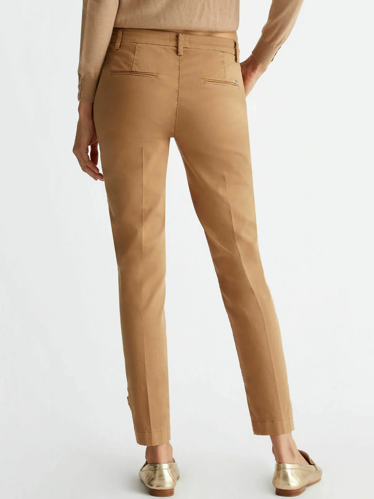 LIU JO WHITE Pantalone Donna WF4560T8191 71320 Beige - Image 4