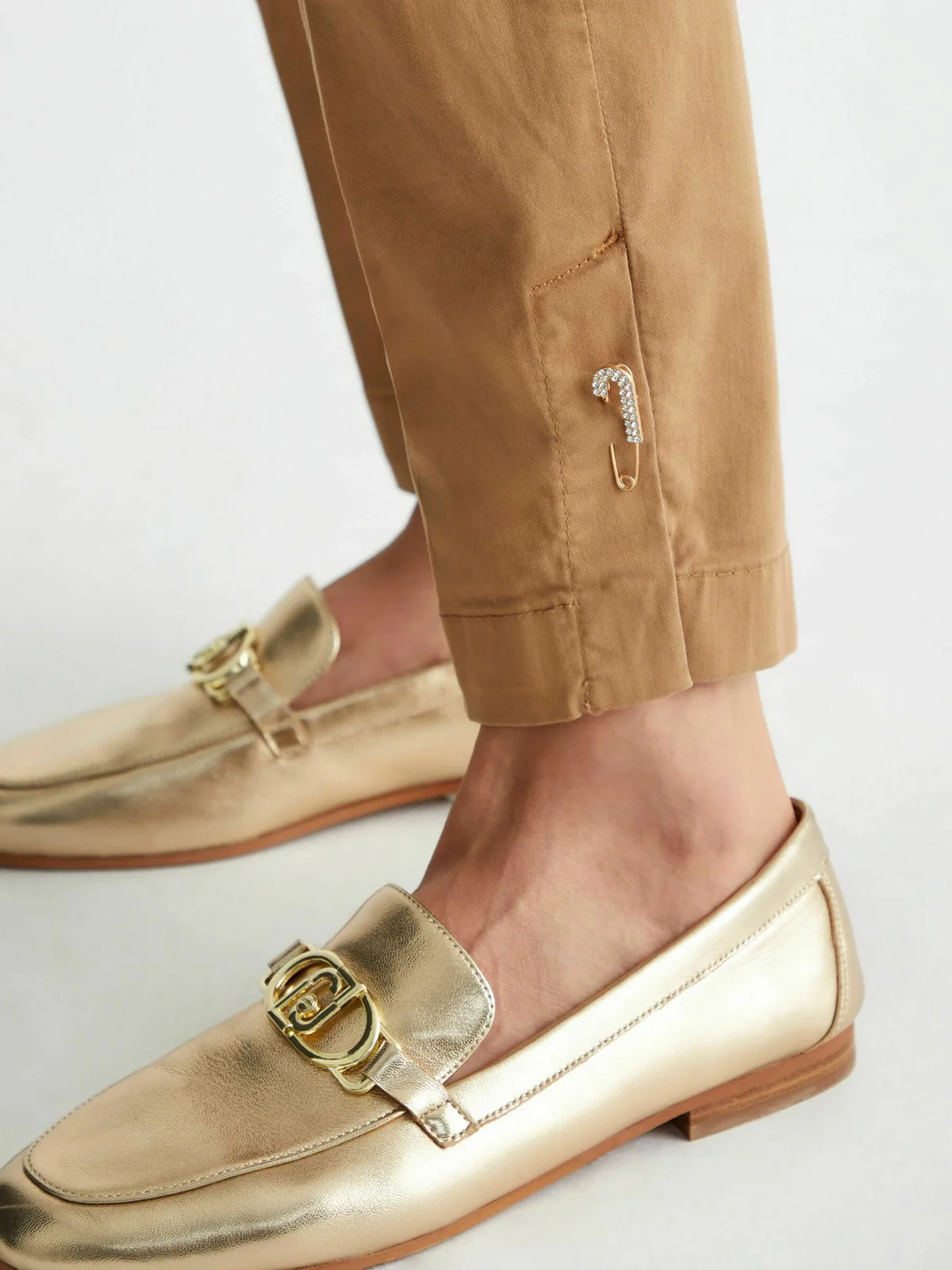 LIU JO WHITE Pantalone Donna WF4560T8191 71320 Beige - Image 5