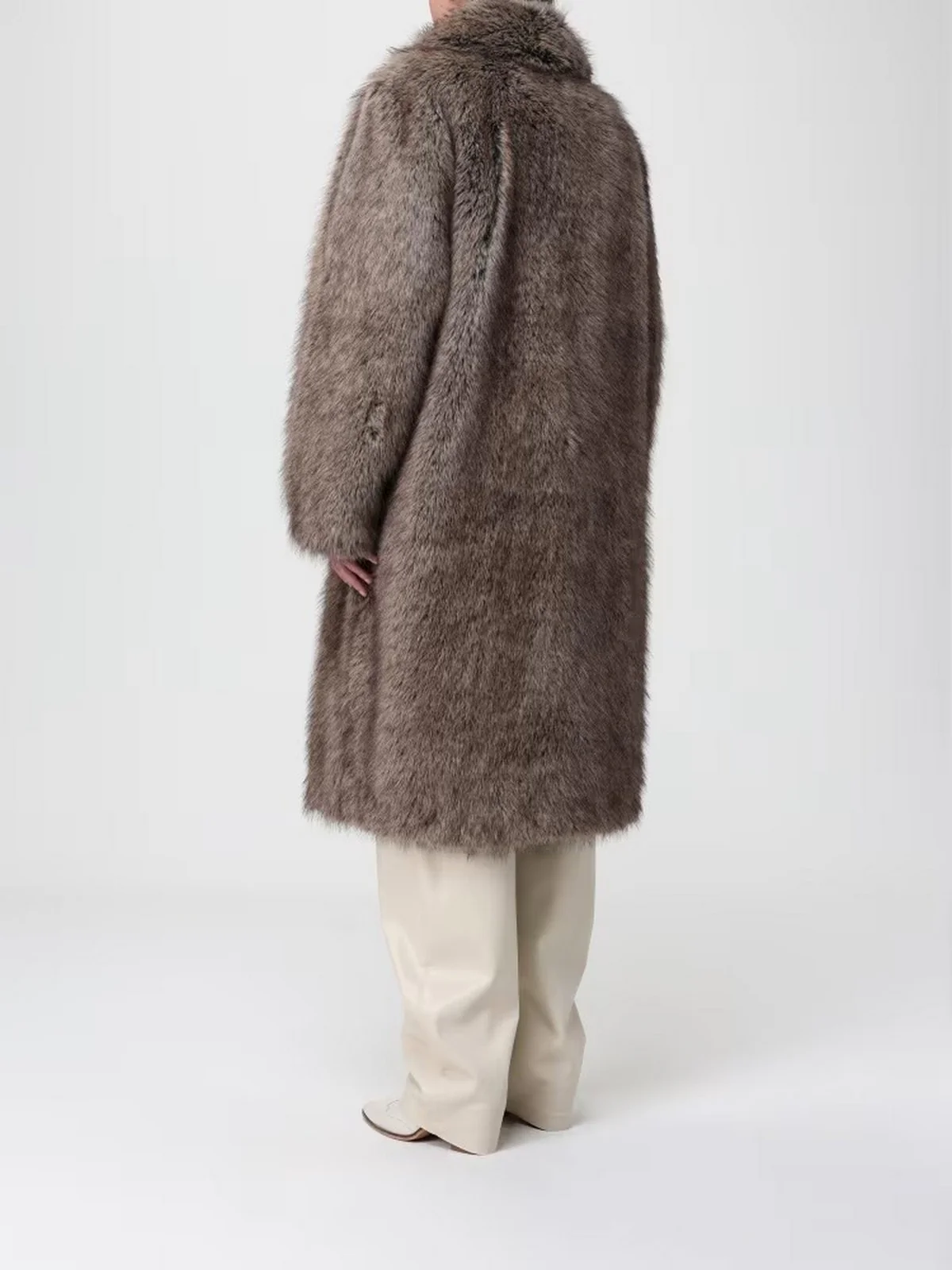 LIU JO WHITE Pelliccia Donna MF5459E1024 M9873 Brown wolf - Image 3
