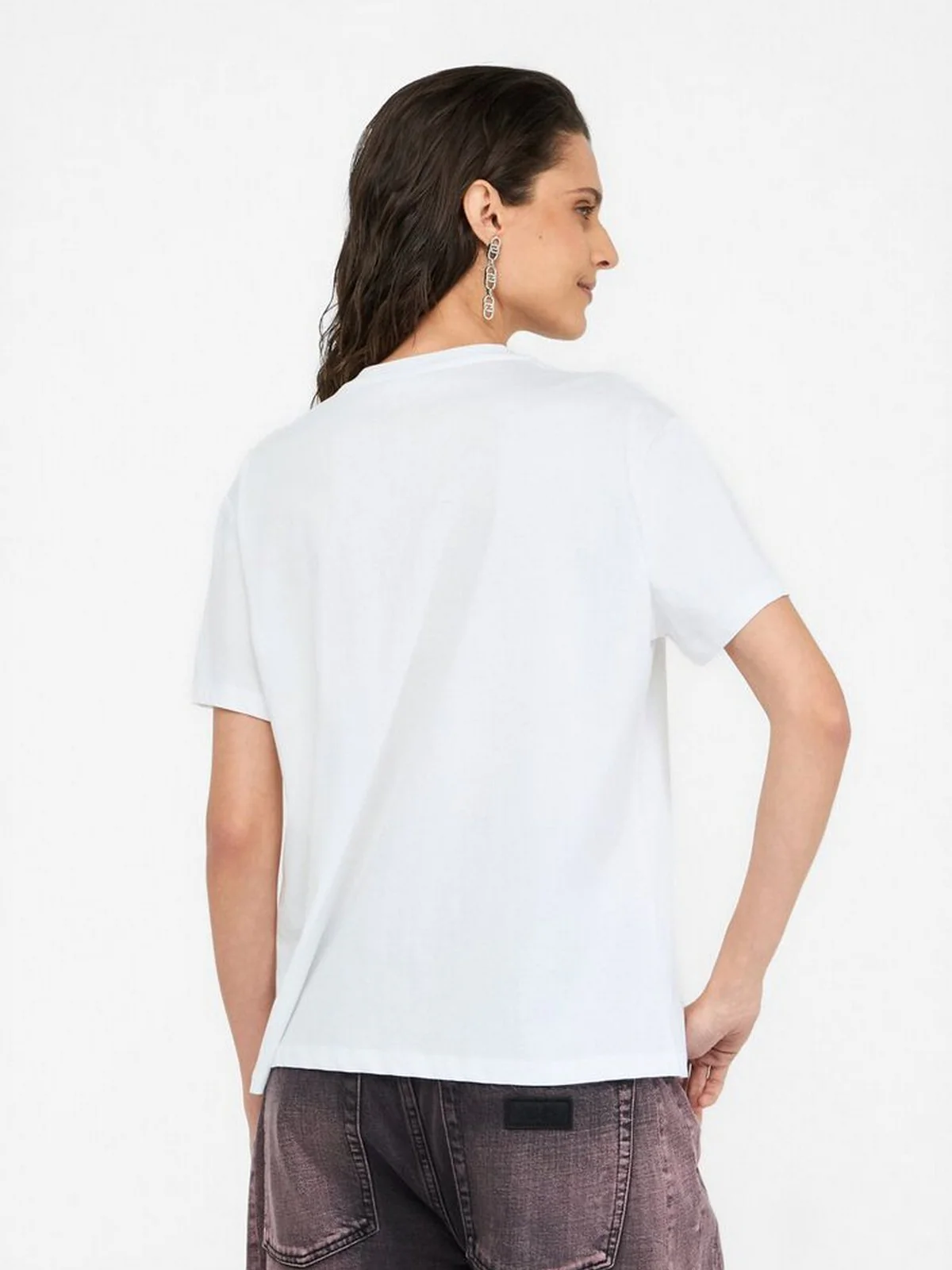 LIU JO WHITE T-shirt Donna  MF5345JS923 M9683 B.co heart liujo - Image 4