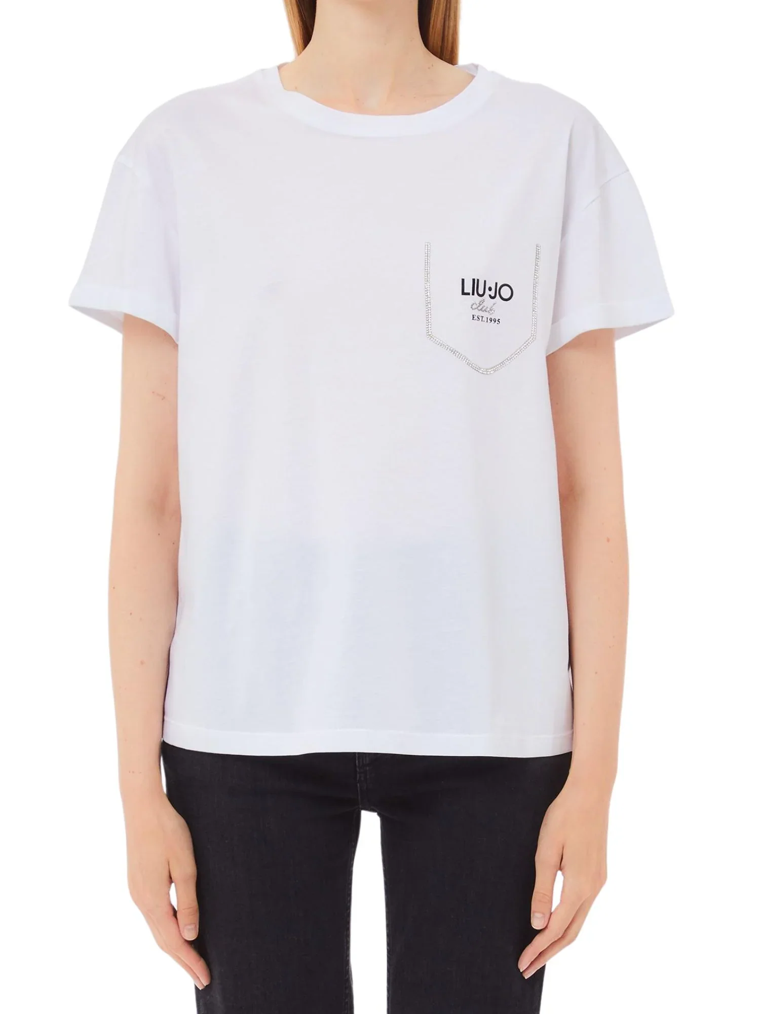 LIU JO WHITE T-shirt Donna  WA5145J4893 M9446 Bianco - Image 2