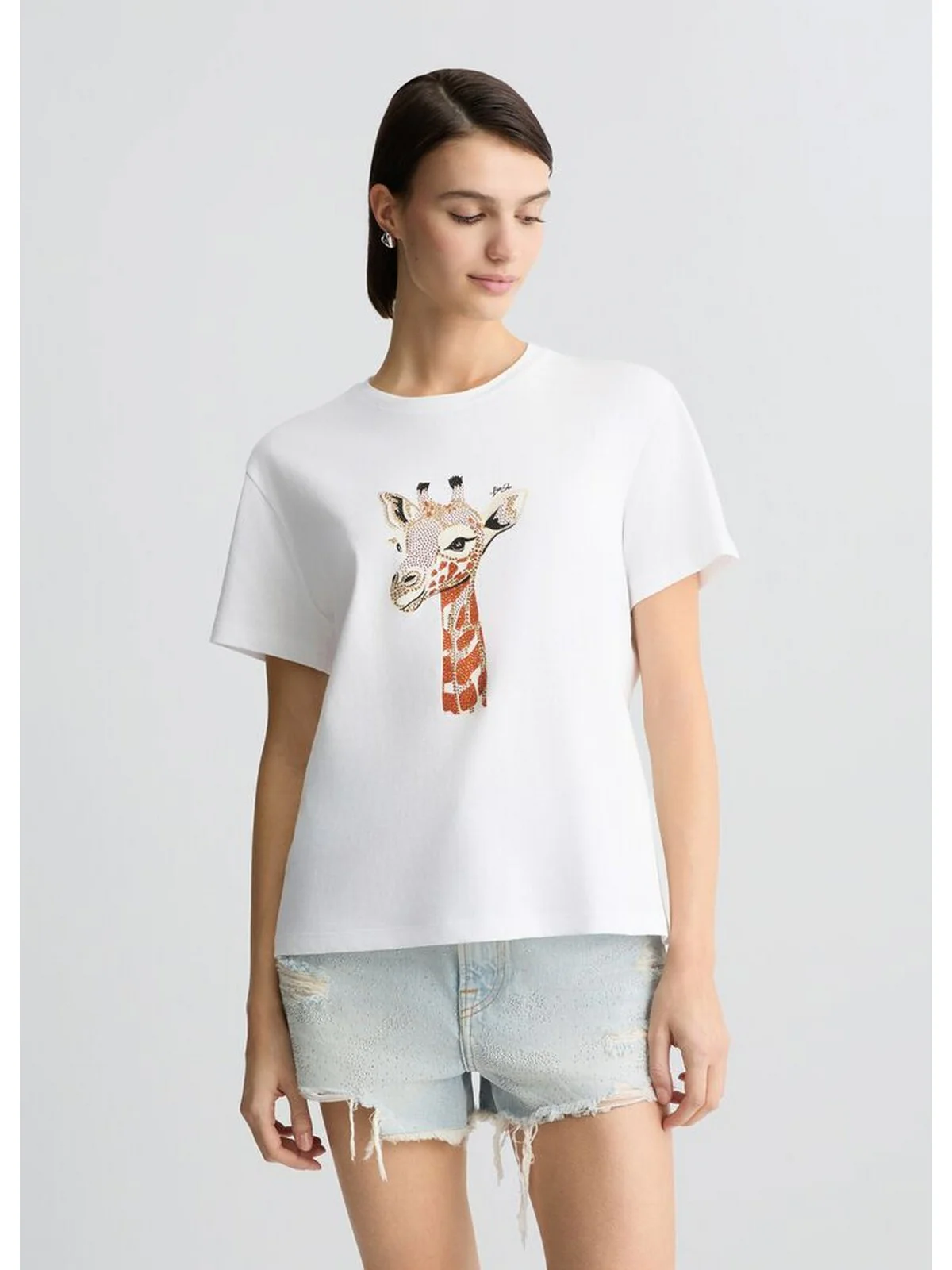 LIU JO WHITE T-shirt Donna WA5230JS904 M9439 Bianco - Image 4