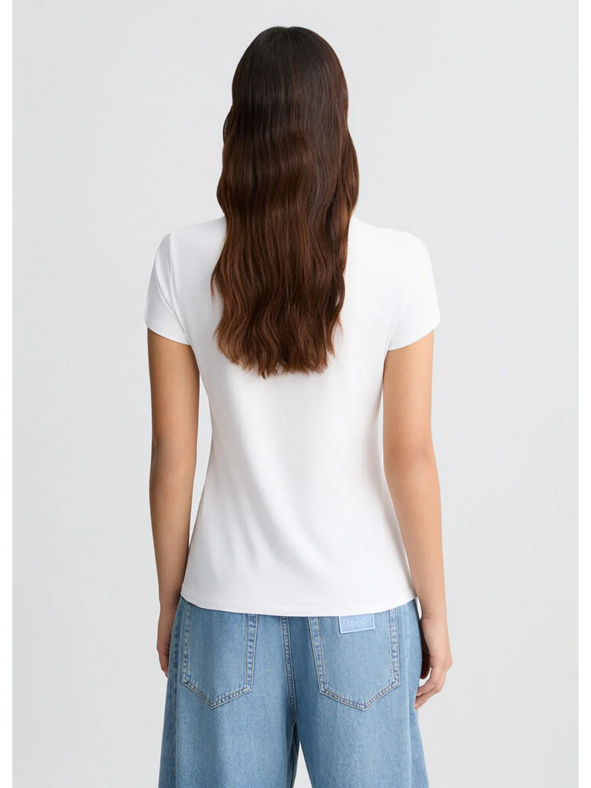 LIU JO WHITE T-shirt Donna  WA5239JS923 M9567 Bianco - Image 3