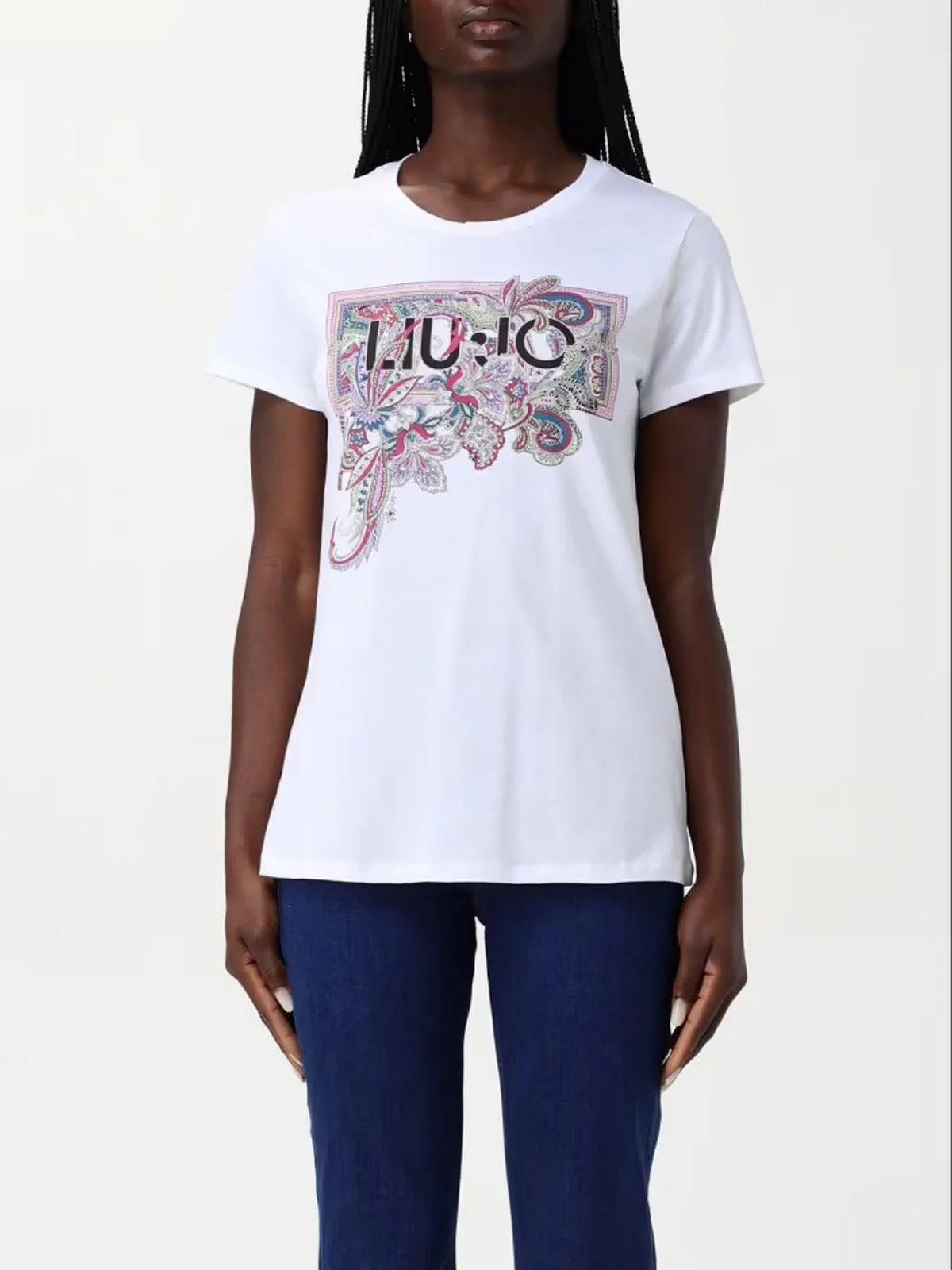 LIU JO WHITE T-shirt Donna  WA5240JS923 M9594 Bianco - Image 2