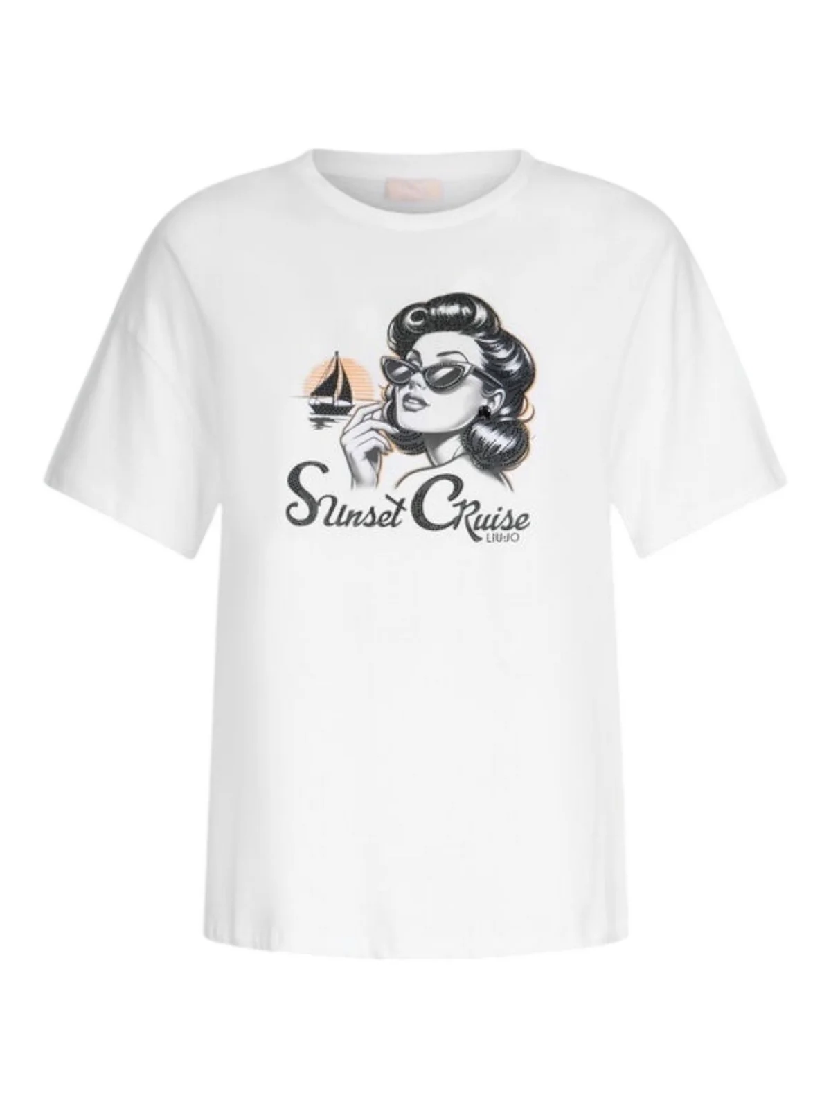 LIU JO WHITE T-shirt Donna WA5342JS923 M9504 Bianco