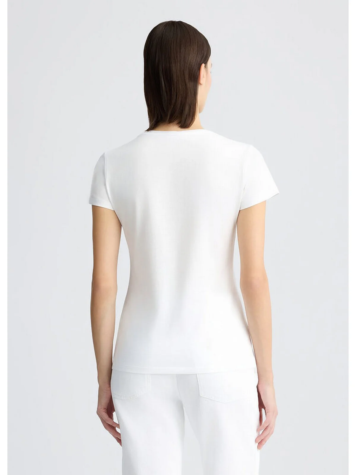 LIU JO WHITE T-shirt Donna  WA5478J6410 M9641 Bianco - Image 3