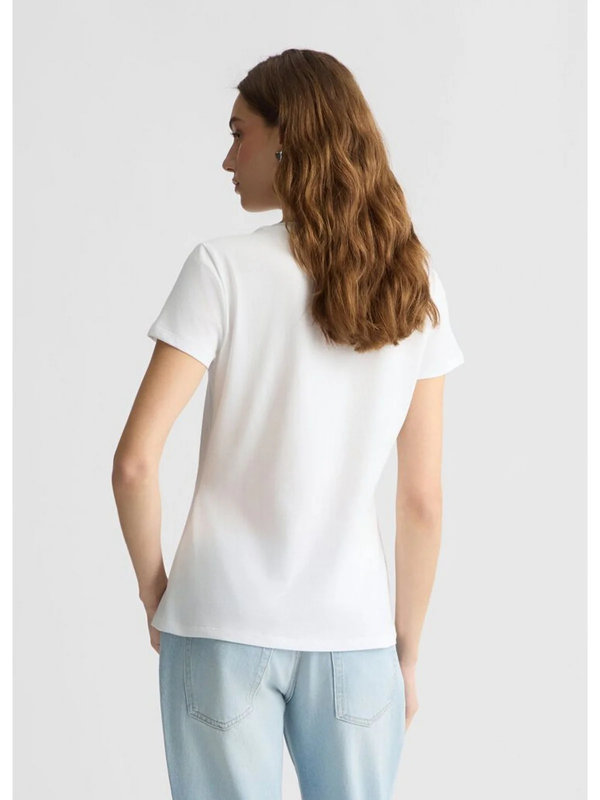 LIU JO WHITE T-shirt Donna  WA5478J6410 M9642 Bianco - Image 4