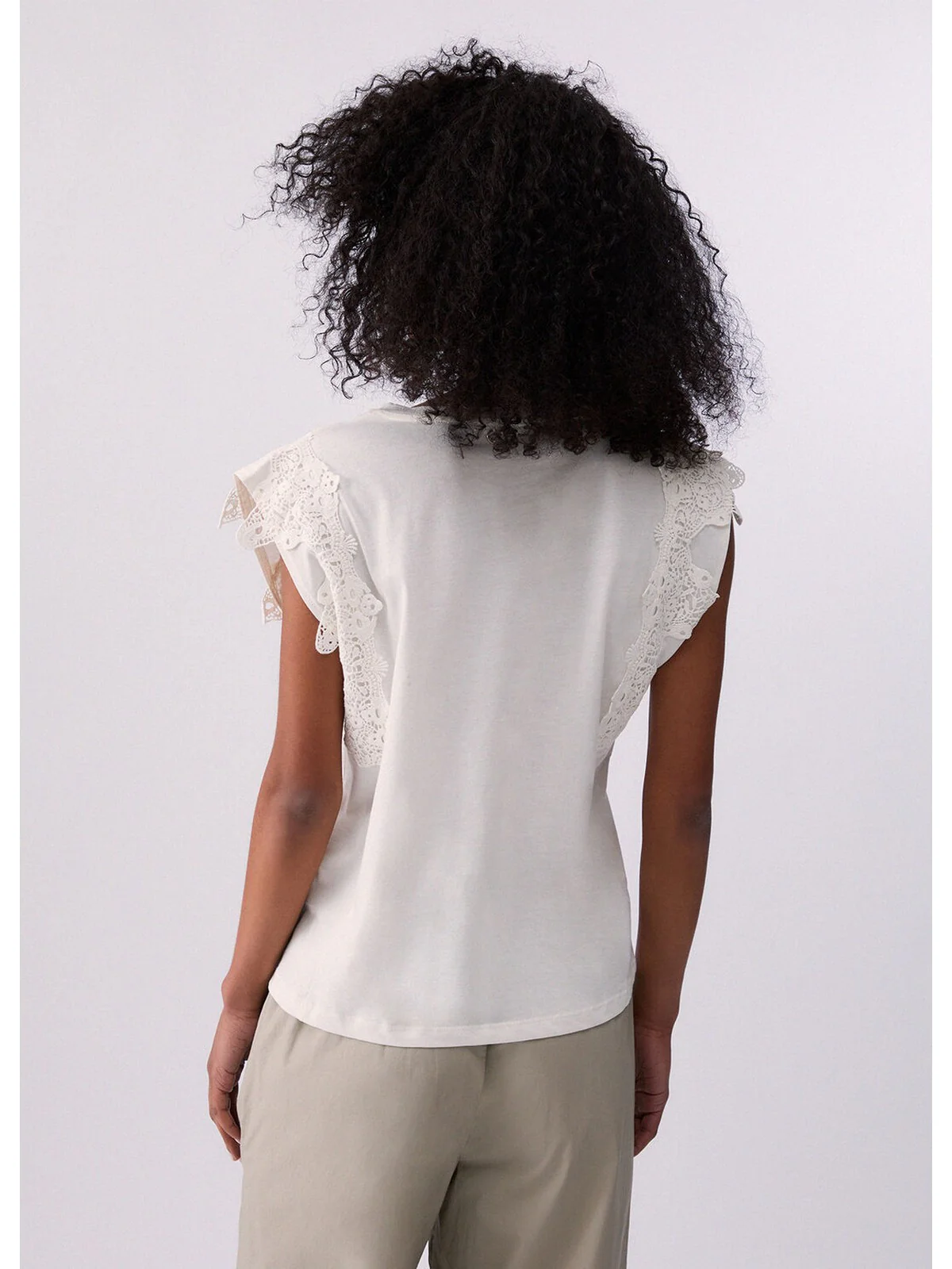 LIU JO WHITE T-shirt Donna  WA6311J3885 10701 BIANCO LANA - Image 2