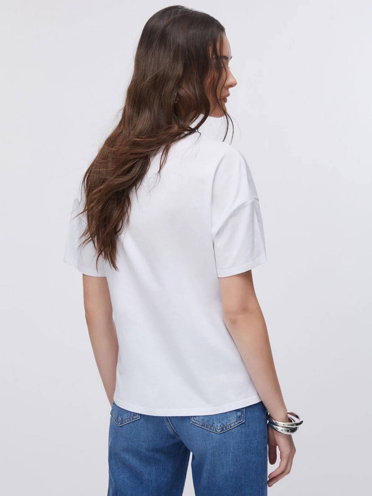 LIU JO WHITE T-shirt Donna  WA6331JS904 P9272 Bianco dudes LiuJo - Image 3