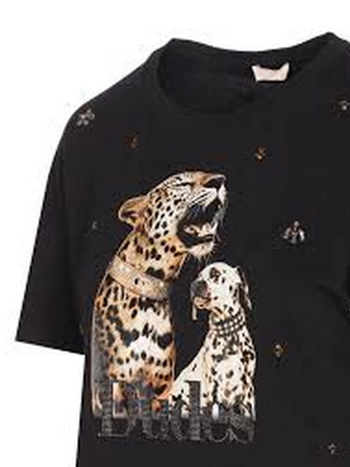 LIU JO WHITE T-shirt Donna  WA6331JS904 P9327 Nero dudes LiuJo - Image 3